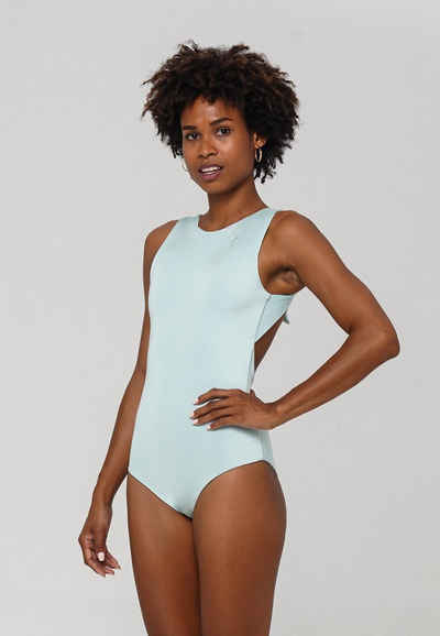 Zealous Badeanzug Senja aus shiny Stoff und mit femininem Rückenausschnitt