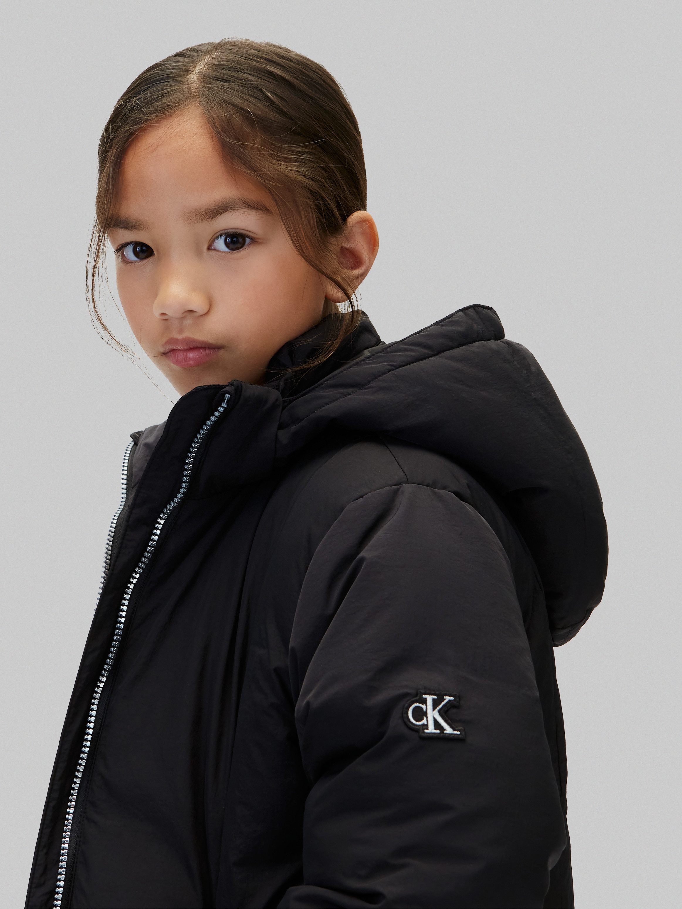 Calvin Klein Jeans Steppmantel CLASSIC FILLED COAT Regular fit mit Eingrifftaschen