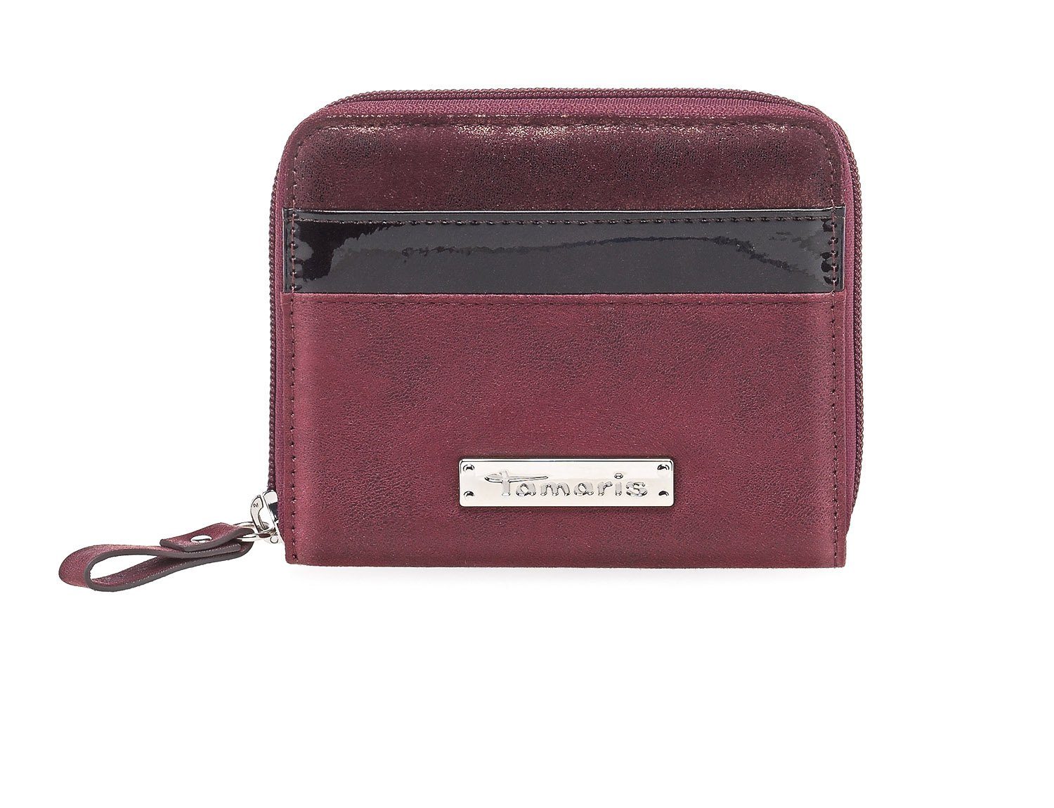 1-tlg., Small rot Tamaris Geldbörse Zip Wallet Set), Brieftasche Geldbörse Khema (Set, bordeaux comb.