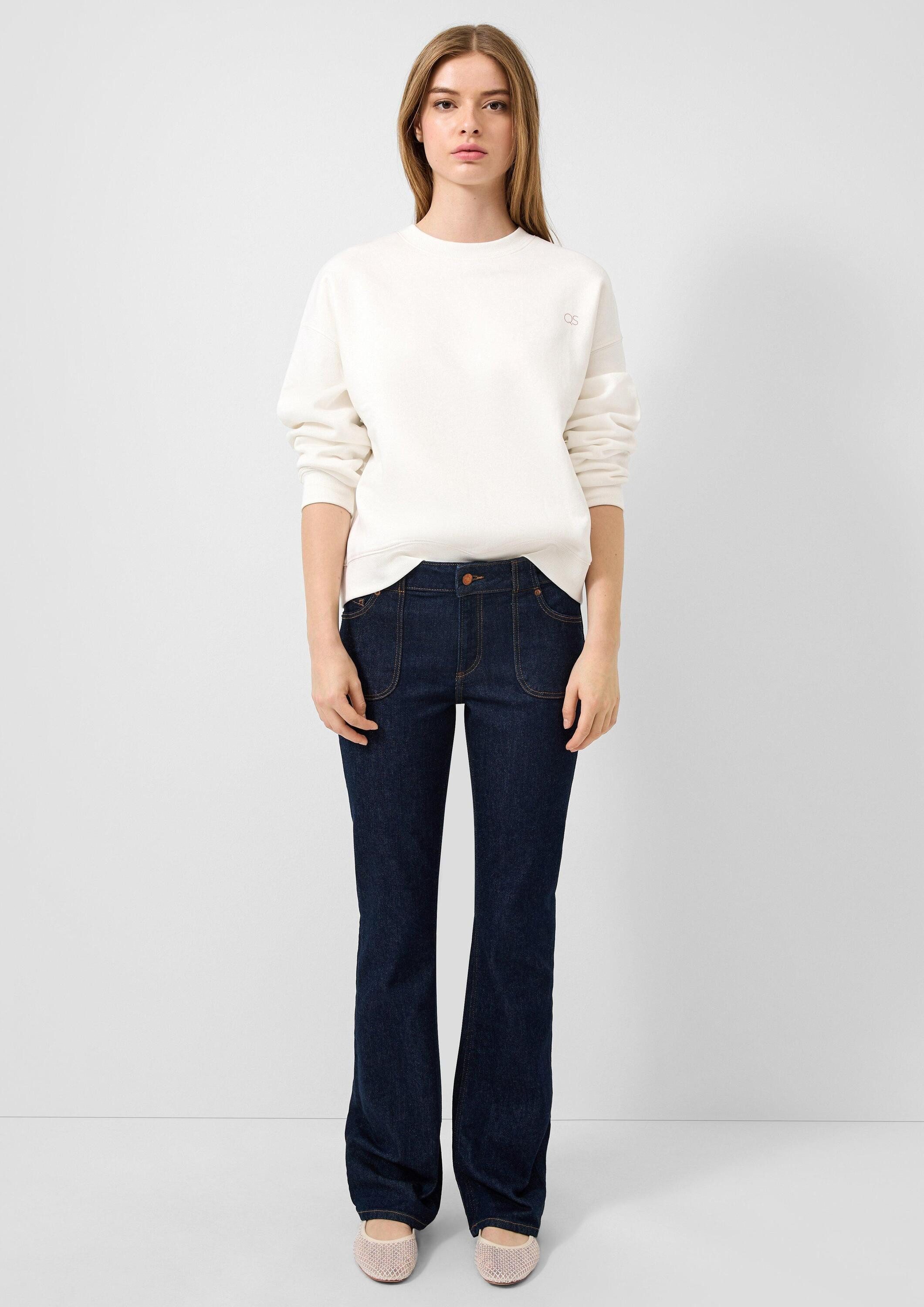 QS Bootcut-Jeans Jeans-Hose Jeans / Slim Fit / Mid Rise / Regular Leg günstig online kaufen