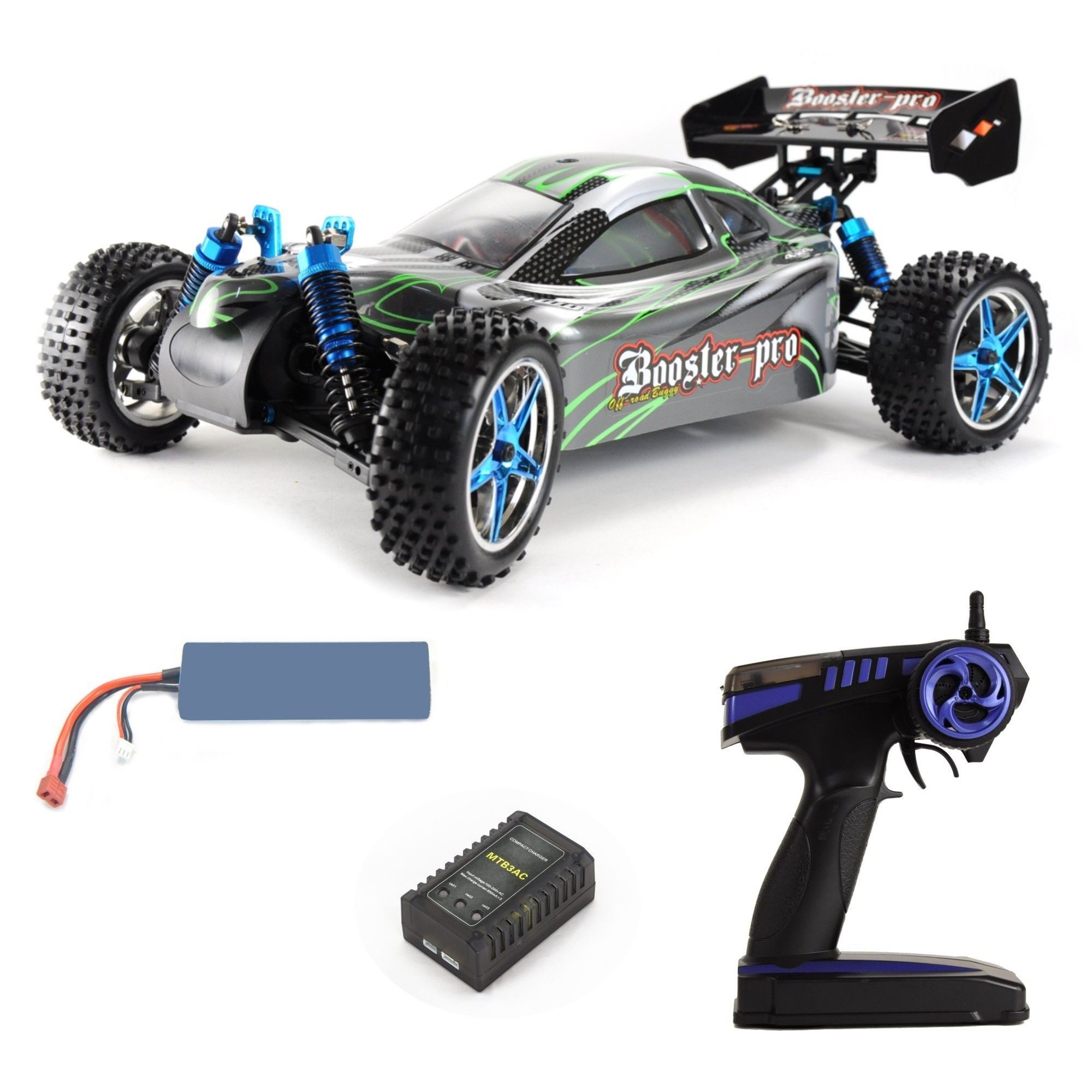 RC-Bagger Amewi Elektro Buggy Booster pro Brushless 1:10 4WD 2,4Ghz RTR