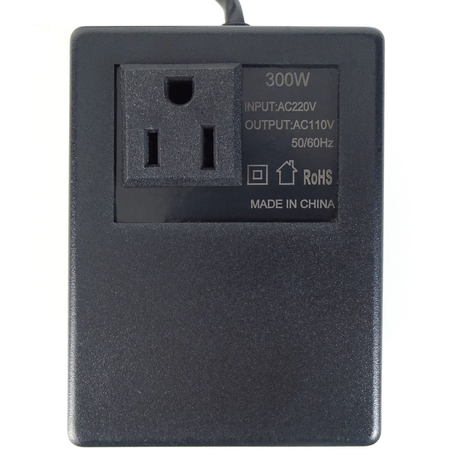 keepdrum Spannungswandler 220V zu 110V 300 Watt Reiseadapter EU zu US, 100 cm, Transformator