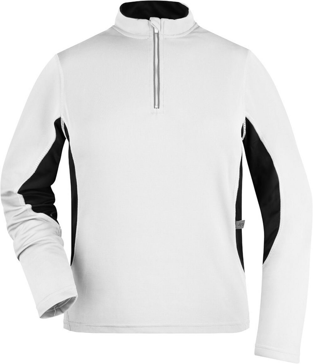 James & Nicholson Laufshirt James & Nicholson JN 317 Damen Lauf Shirt langarm schnell trocknend white/black