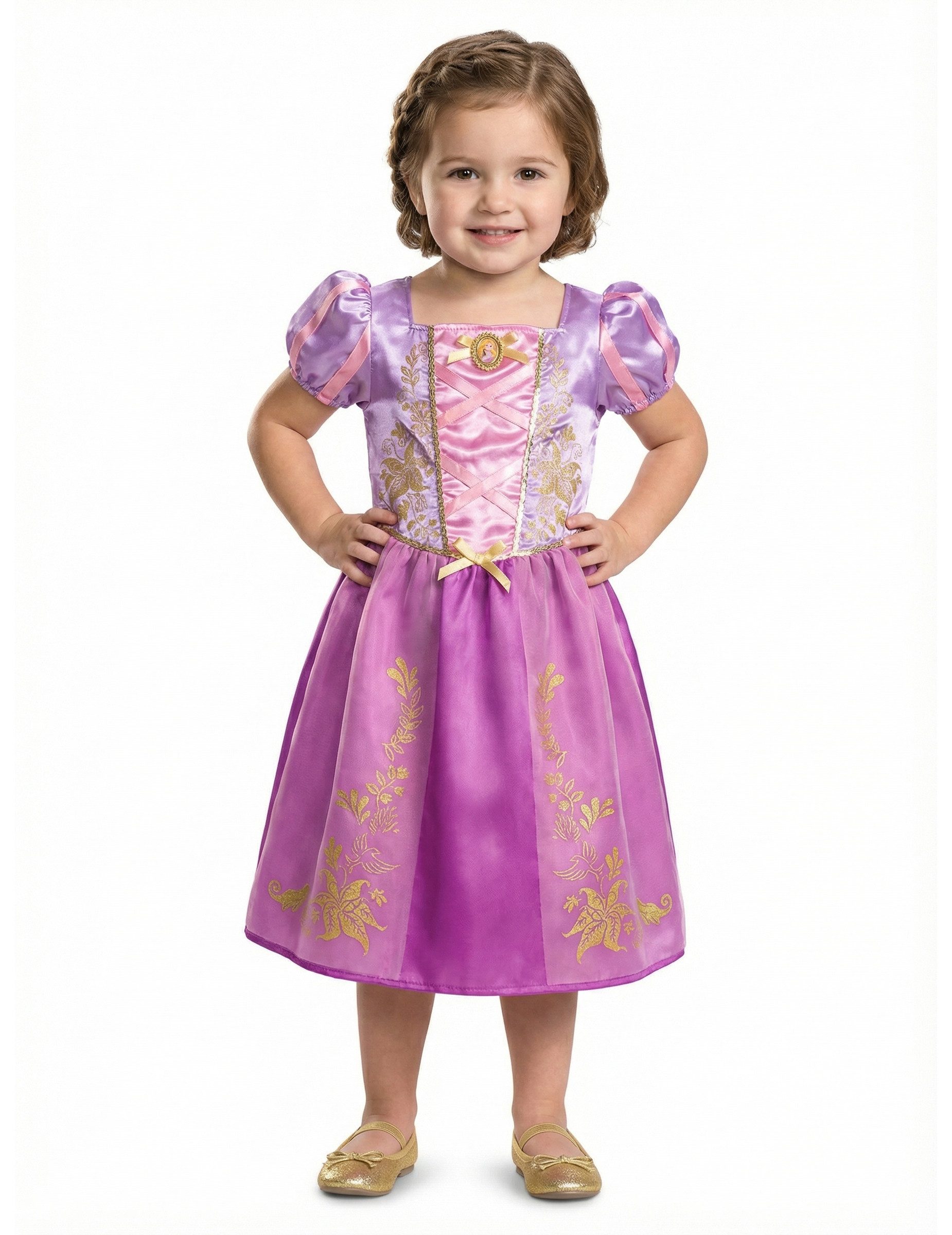 Disguise Kostüm Rapunzel Kostüm für Kinder Disney pink-lila