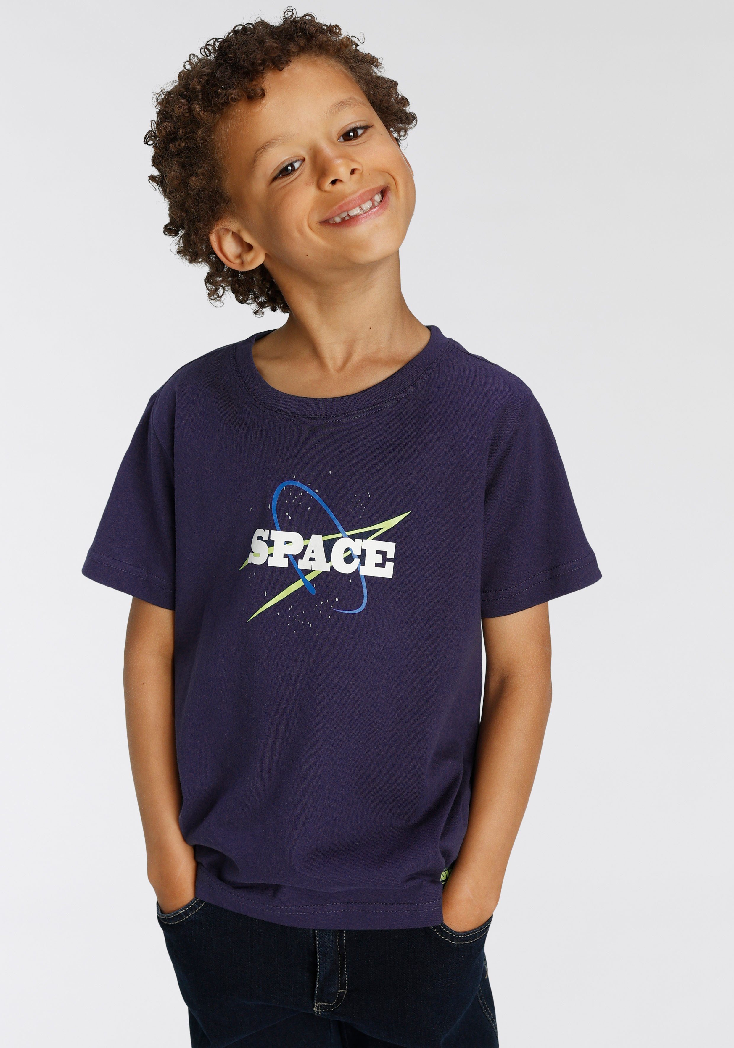 Scout T-Shirt SPACE Bio-Baumwolle (Packung, aus 2er-Pack)