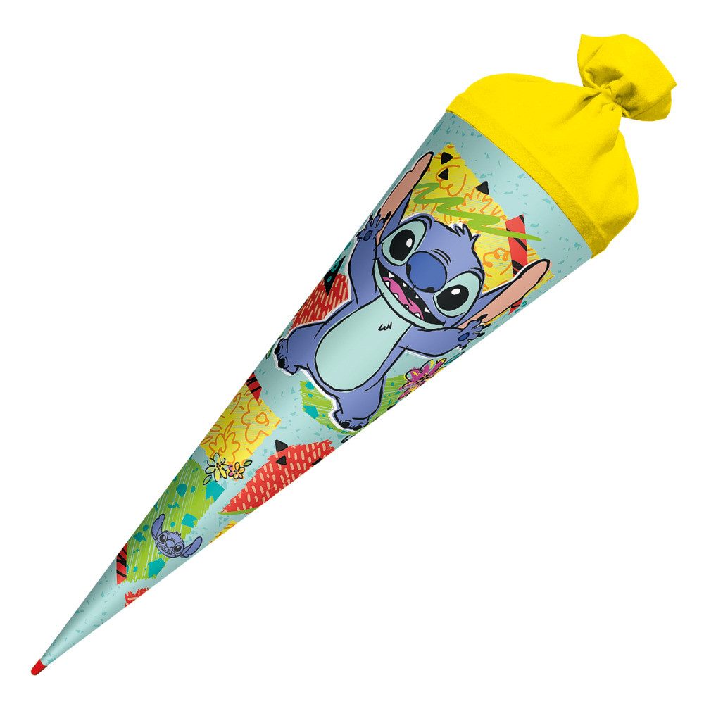 Roth Schultüte Roth Schultüte Disney Stitch rund Schutzspitze Filzverschluss 70cm