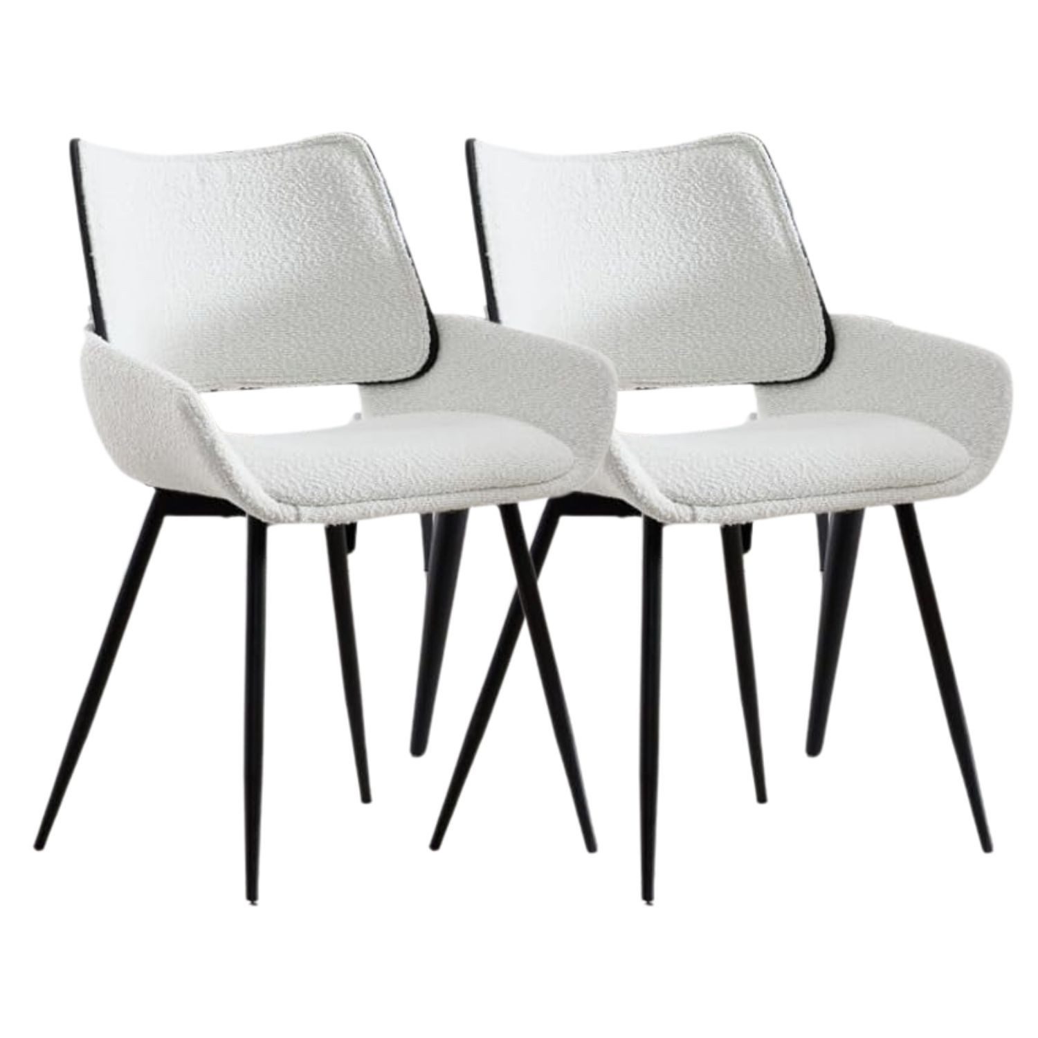 WAHSON OFFICE CHAIRS Esszimmerstuhl 2/4er Set,Chenille/Kunstfell,Holzrückenlehne,für Esszimmer,Küche..... (2 St)