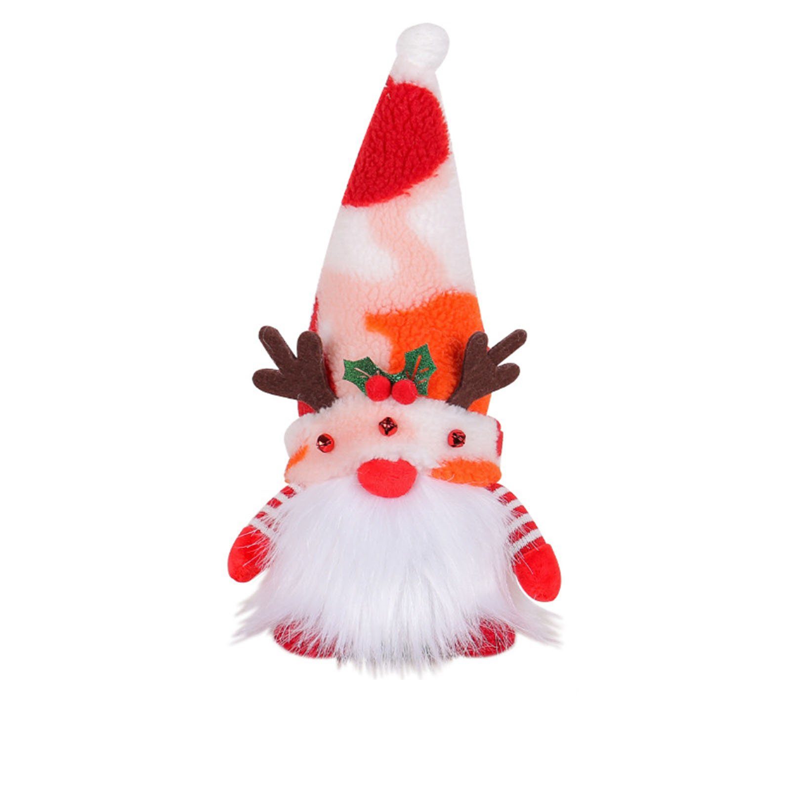 Blusmart Christbaumschmuck Weihnachten red Leuchtende Gesichtslose Leuchtende Puppe Bequeme