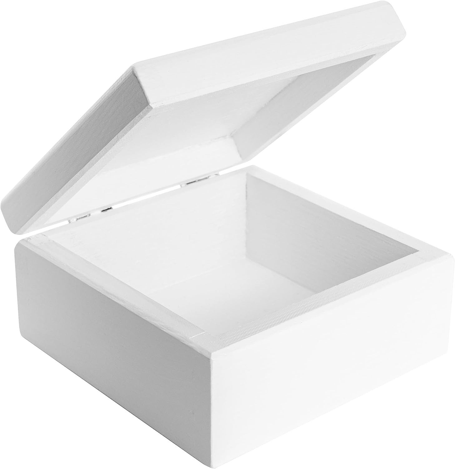 Creative Deco Holzkiste mit Deckel 10x10x5 cm (0,5 cm) Erinnerungsbox Baby, günstig online kaufen