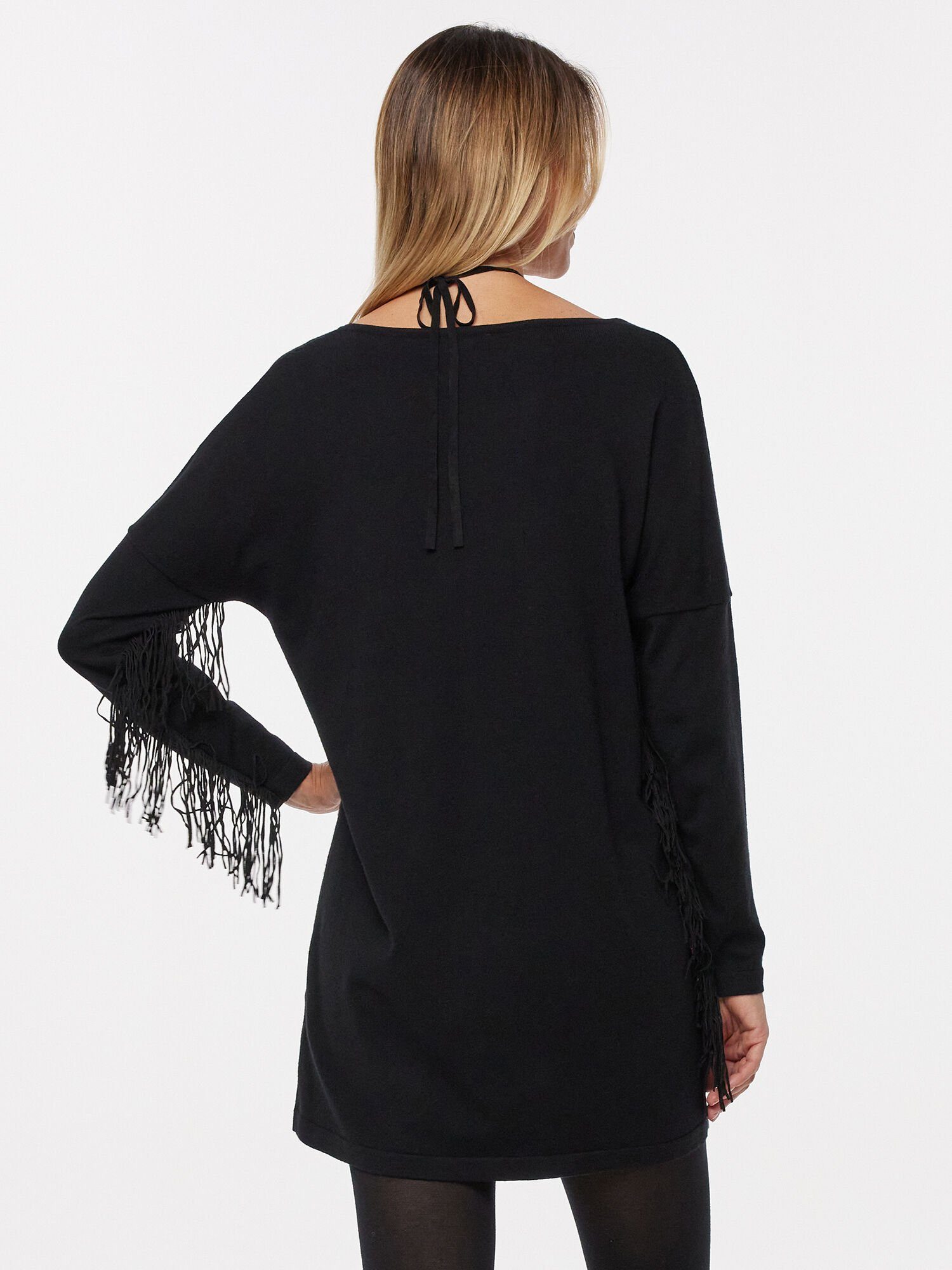 Sarah Kern Longpullover mit Fransen günstig online kaufen