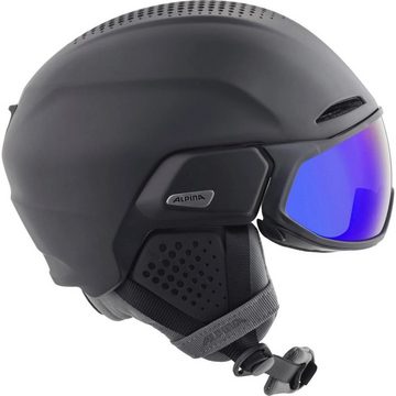 Alpina Sports Skihelm Alpina Alto Q-Lite Visier Skihelm Snowboardhelm charcoal rose A9236