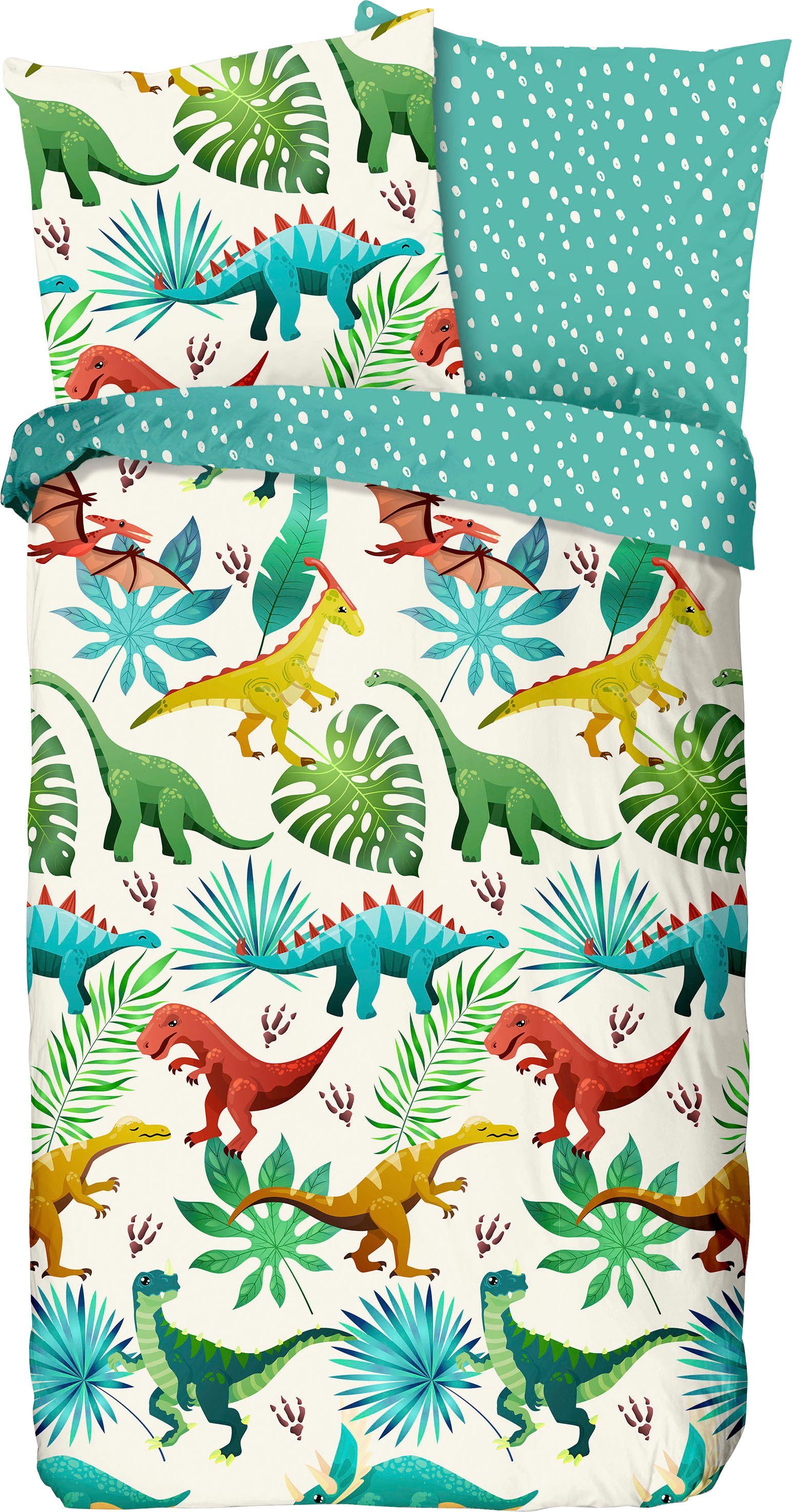 good morning Kinderbettwäsche Dynos, Renforcé, 2 günstig online kaufen