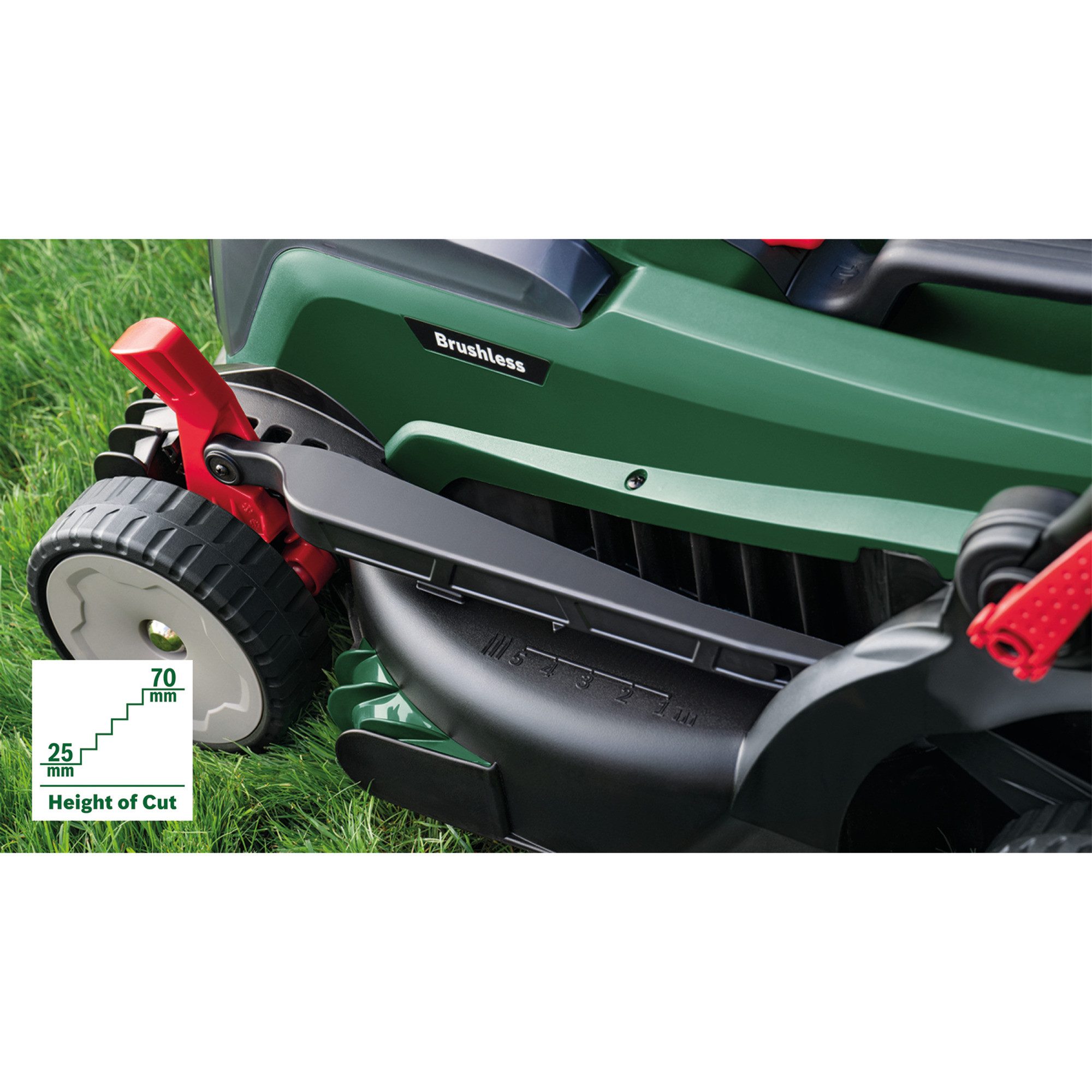Bosch Professional Akkurasenmäher Bosch Heimwerken & Garten Akku-Rasenmäher, 37 cm Schnittbreite, (2x Li-Ionen Akku 4,0Ah, POWER FOR ALL ALLIANCE) – Bild 4 von 5