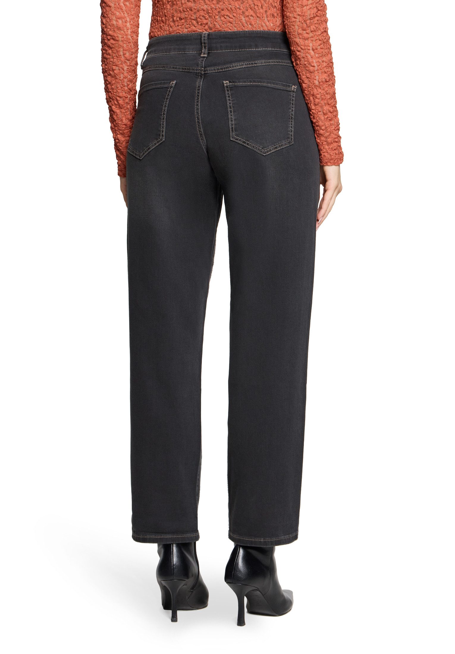 Cartoon Ankle-Jeans Damen mit Waschung