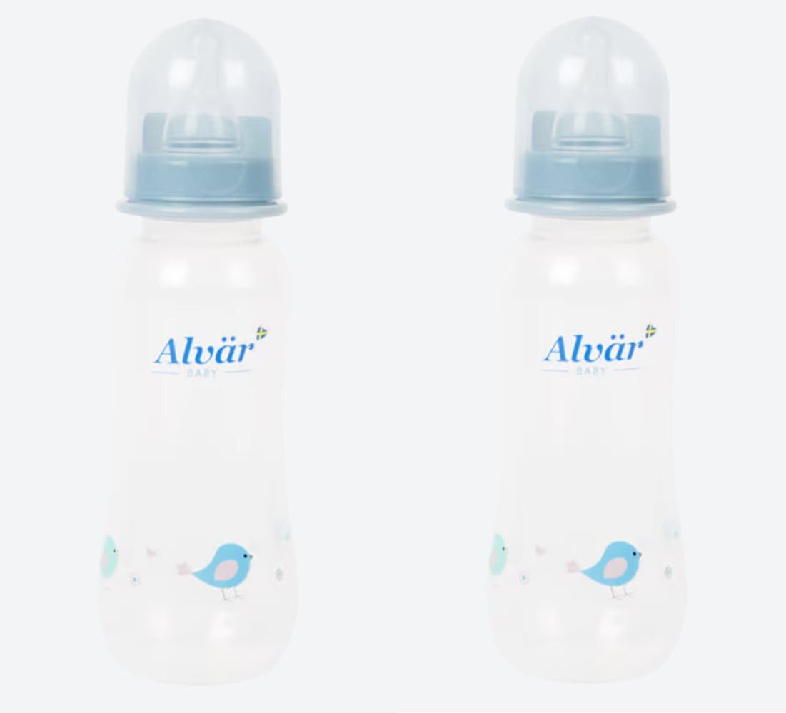 Babyflasche 2 Stück Alvär Babyflasche Schmalhals 250 ml