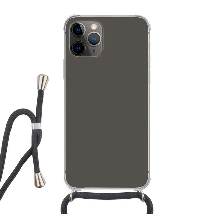 MuchoWow Handyhülle Grau - Farben - Kalt Handyhülle Telefonhülle Apple iPhone 12 Pro Max