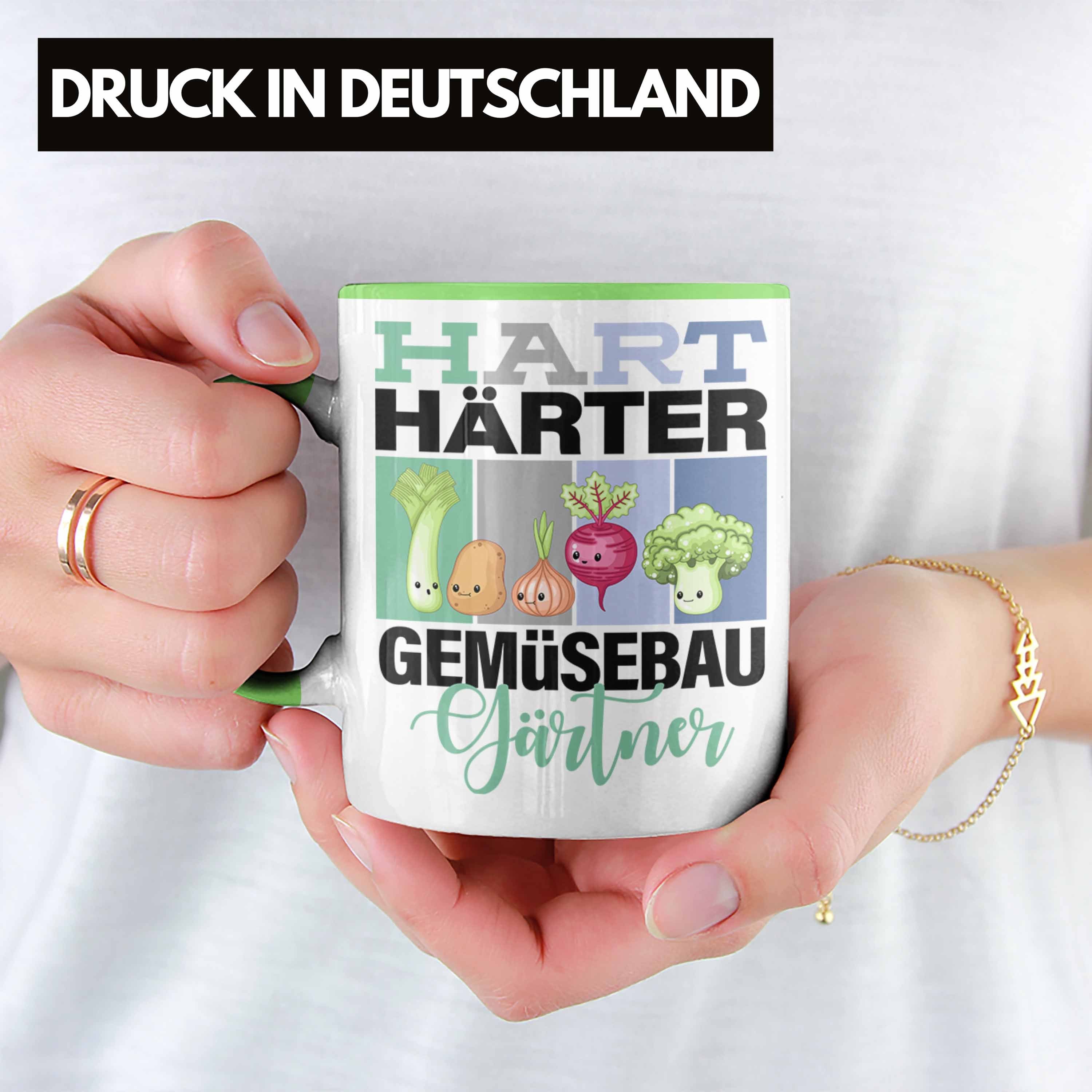 Geschenkidee Spruch für Tasse Gemüsebaugärtner Lustige Grün Härter Trendation "Hart Tasse Ge