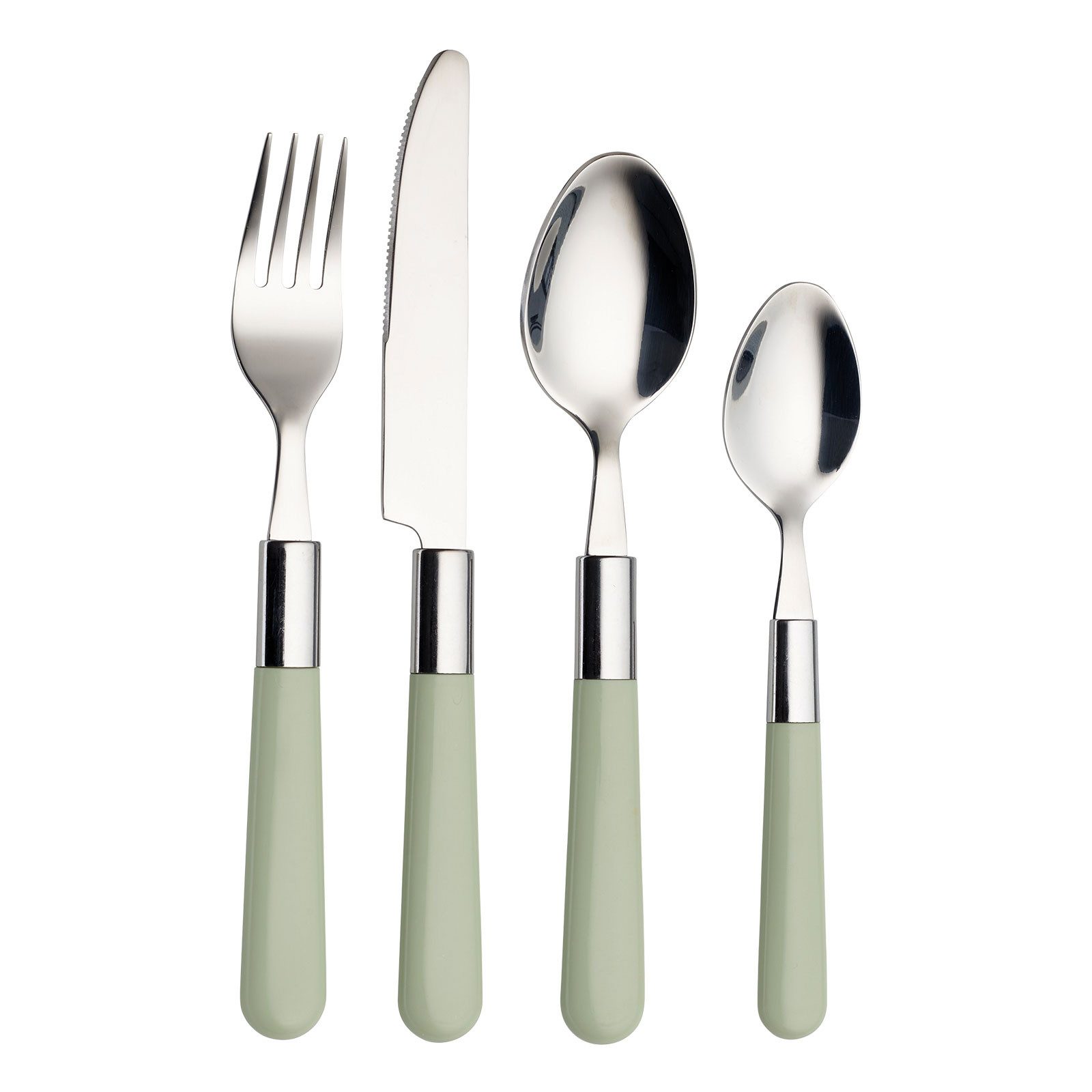 ECHTWERK Besteck-Set Bistro Besteckset 16tlg. (16-tlg), 4 Personen, Edelstahl 18/10, Kunststoff, mit Kunststoffgriffen aus hochwertigem Edelstahl für 4 Personen