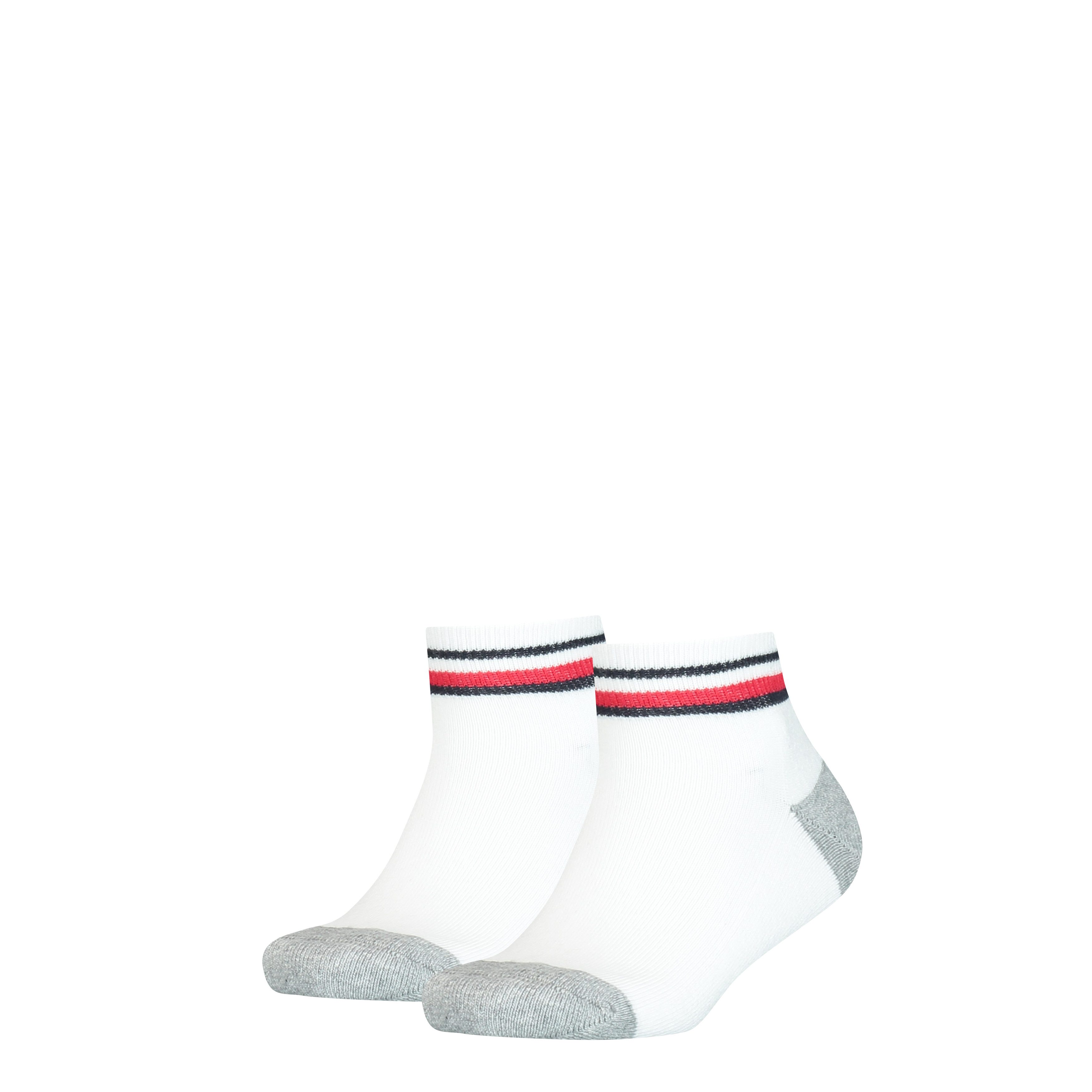 Tommy Hilfiger Kurzsocken TH KIDS ICONIC SPORTS QUARTER (2 Paar) mit Kontraststreifen und schmalem Rippenbündchen