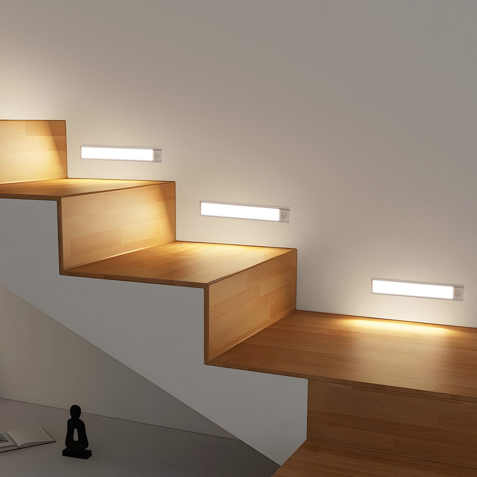 ZMH LED Unterbauleuchte mit Bewegungsmelder Aufladbar Schranklicht USB 1500 günstig online kaufen