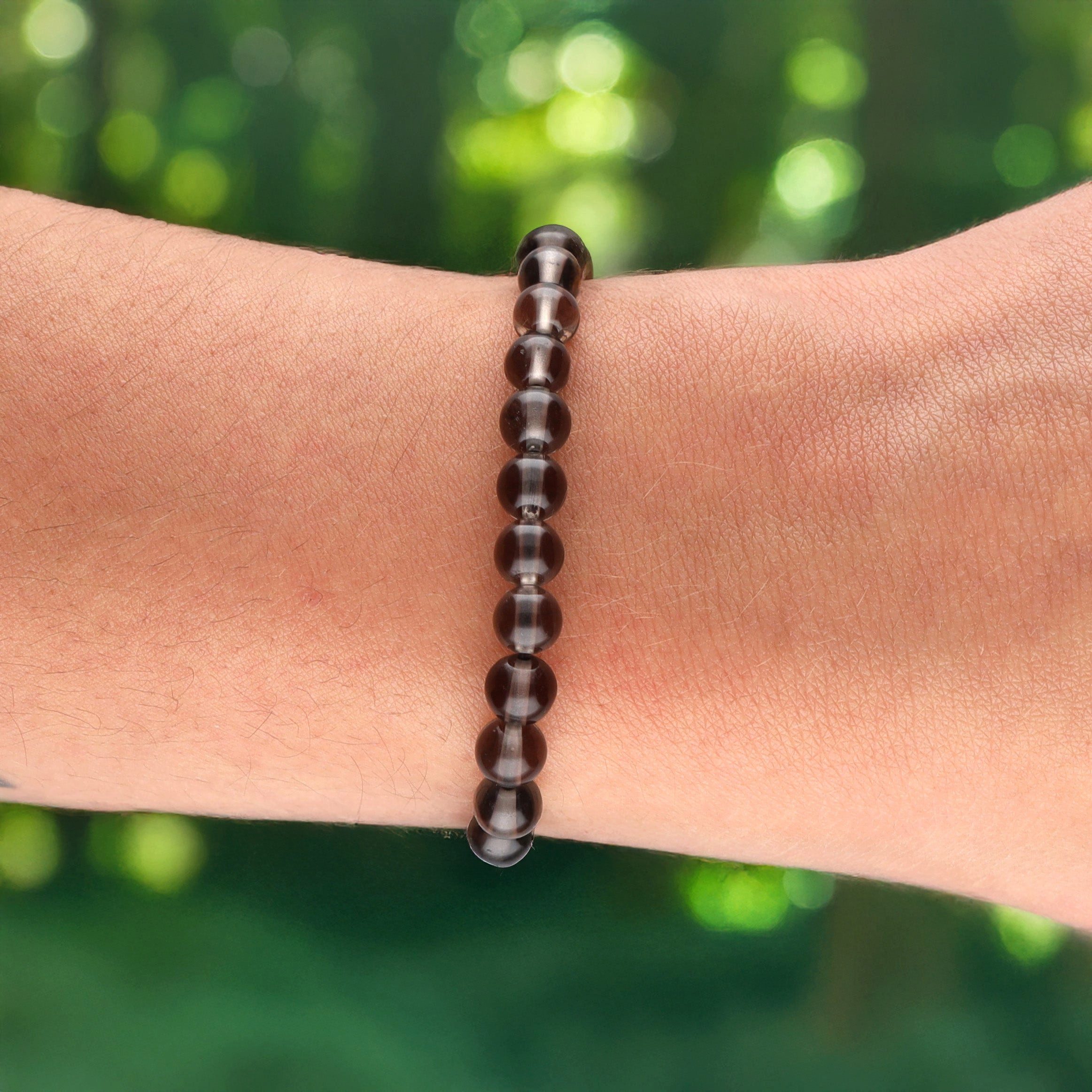 Lebensquelle Plus Armband Rauchquarz Kugelarmband, 6 mm – Bild 2 von 2