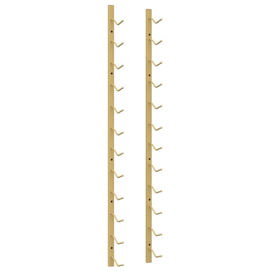 furnicato Weinregal Wand-für 12 Flaschen Golden Eisen, 1-tlg.