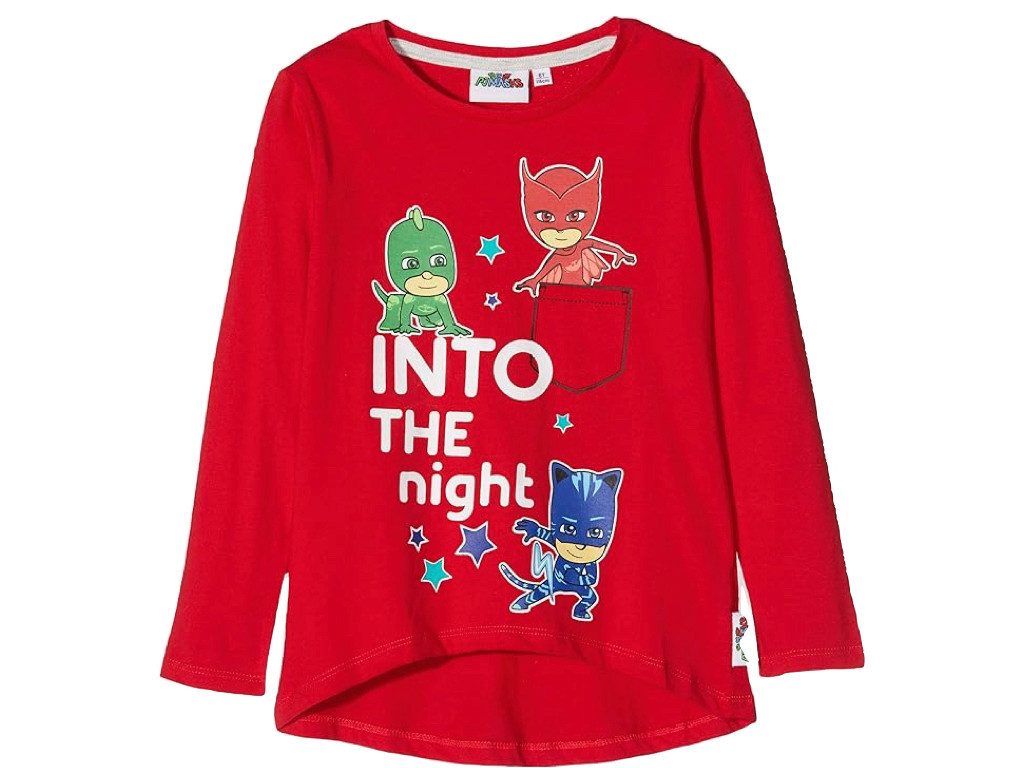 PJ Masks Langarmshirt PJ Masks Pyjamahelden für Jungen und Mädchen