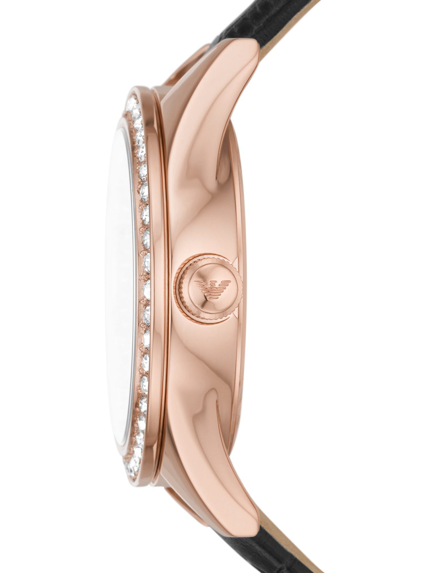 Emporio Armani Quarzuhr Emporio Armani Damen-Uhren Analog Quarz
