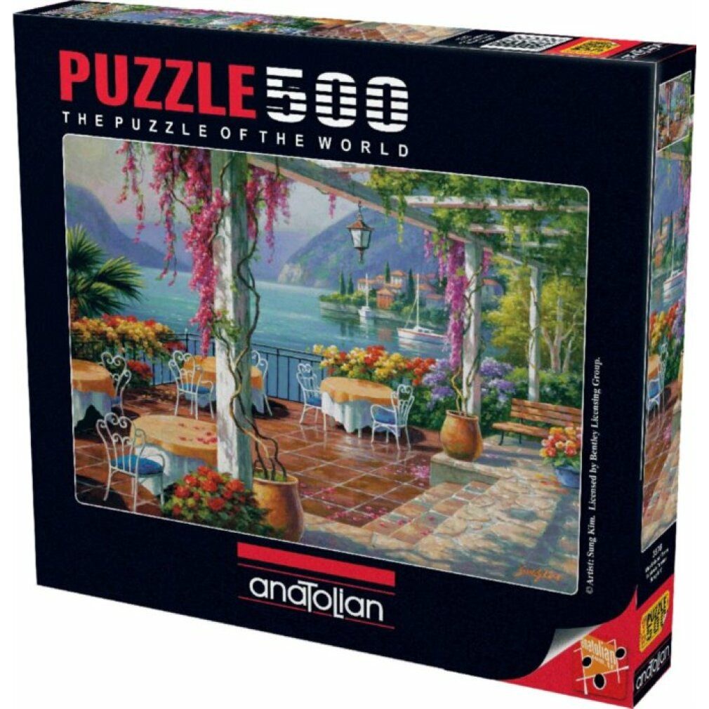 ANATOLIAN Puzzle ANATOLIAN Puzzle Terrasse mit Glyzinie 500 Teile, Puzzleteile