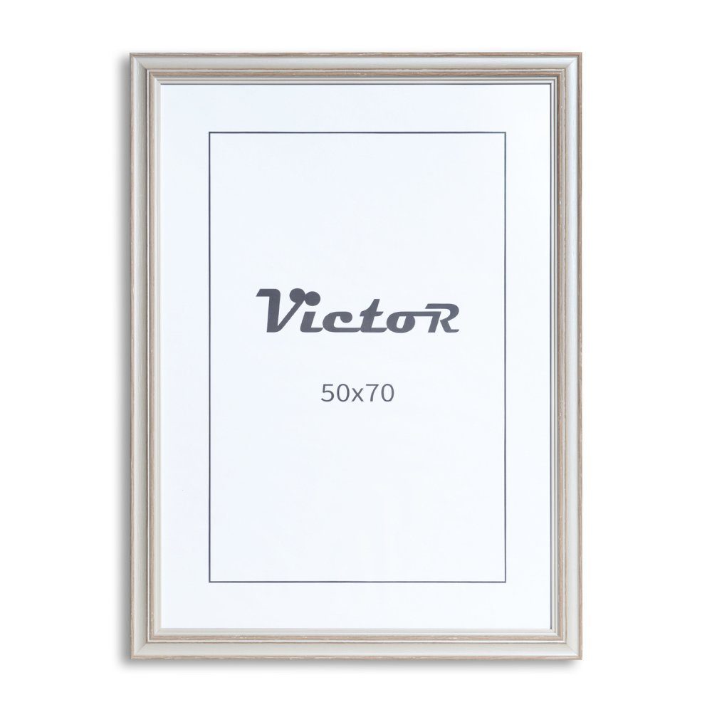 Victor (Zenith) Bilderrahmen Bilderrahmen \"Turner\" - Farbe: Beige - Größe: 50 x 70 cm, Bilderrahmen Beige 50x70 cm, Bilderrahmen Vintage, Landhaus