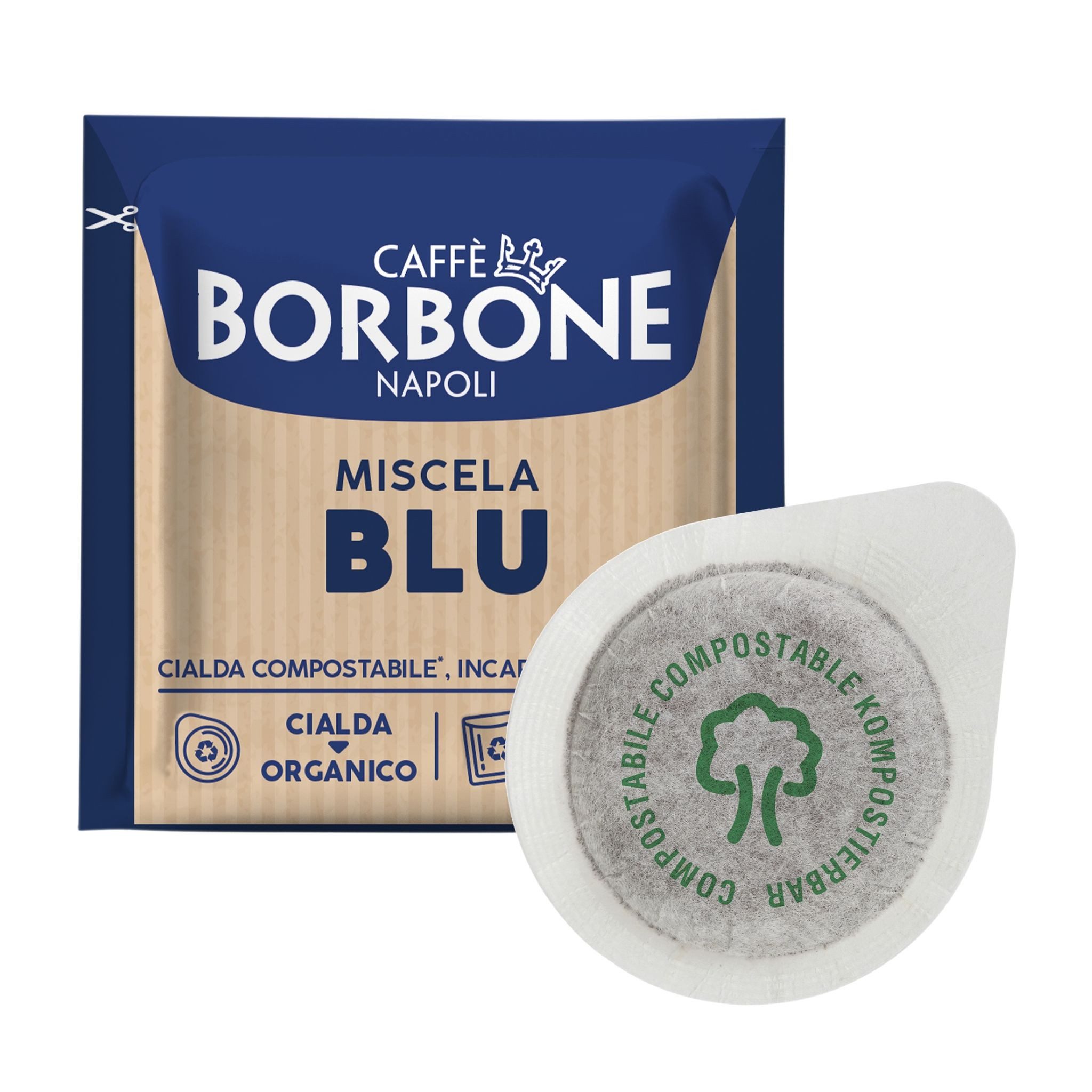 Caffè Borbone Kaffee Caffè Borbone 4er Set (200 Pads) Kompostierbar: Oro, Blu, Nera, Rossa, 4 x (Neapolitanischer Kaffee, 200 E.S.E. Pads Vorrat für ESE-Geräte)