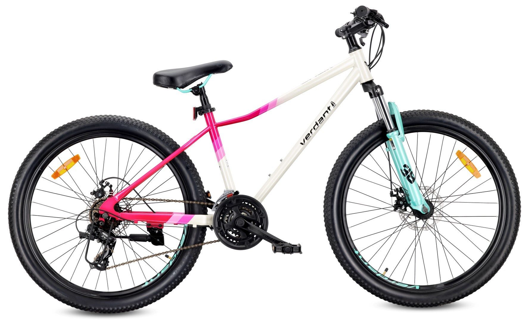 Sun Baby Mountainbike SUN BABY Verdant Calix 26 Zoll 21-Gang - Weiß-Rosa-Mint