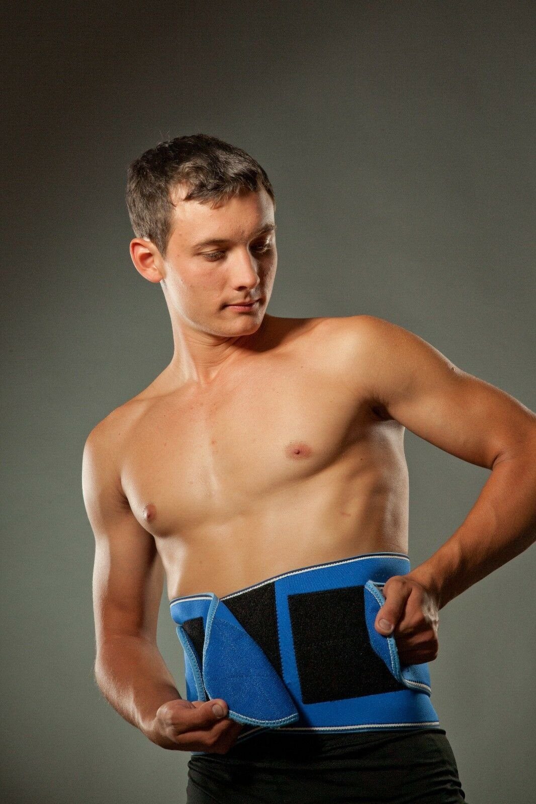 Lorey Medtec Rückenbandage Neopren-Rückenstütze mit Klettsystem & elastischen Stützfedern