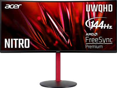 Acer Nitro XZ342CUP Curved-Gaming-Monitor (86,4 cm/34 ", 3440 x 1440 px, UWQHD, 1 ms Reaktionszeit, 144 Hz, VA LCD)