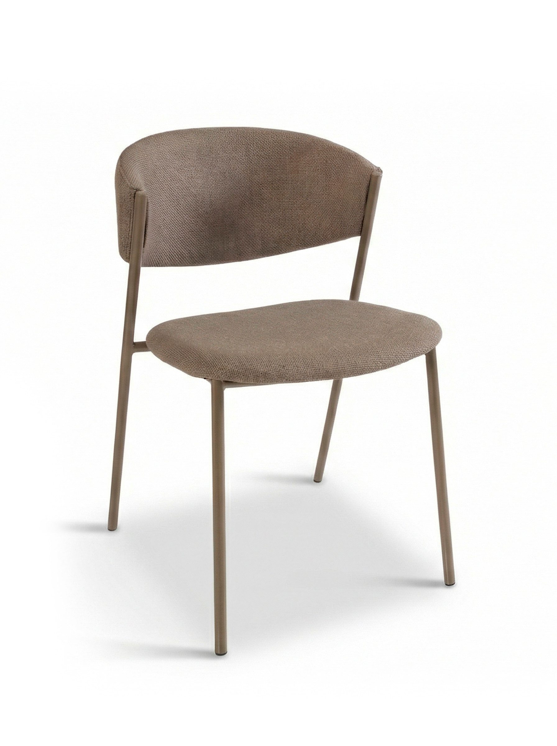 faee Polsterstuhl Hjem, feiner Stoffbezug mit grauem Metallgestell, Belastbarkeit 130 kg