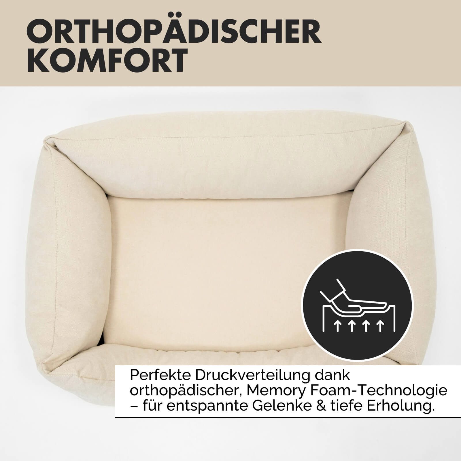 PAW WOW Hundekorb Hundebett EMMA Beige, günstig online kaufen