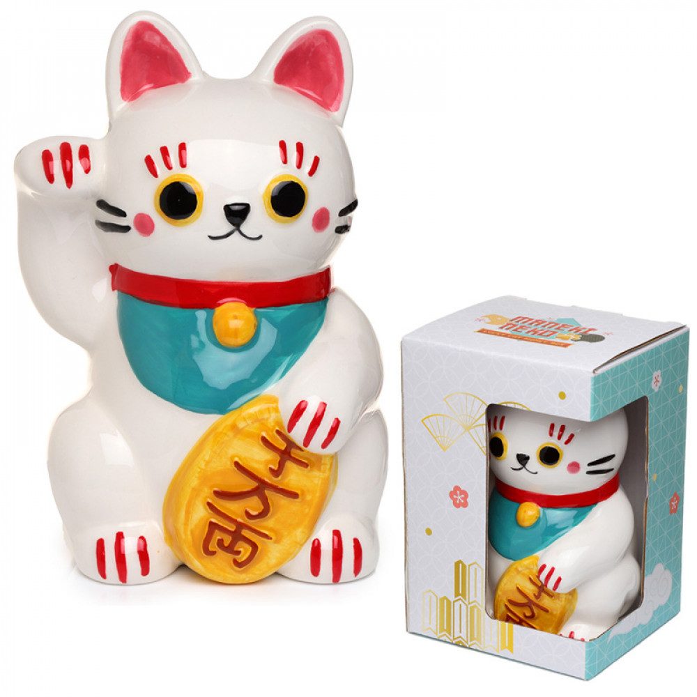 Spardose Maneki Neko Katze Keramik Sparschwein, günstig online kaufen