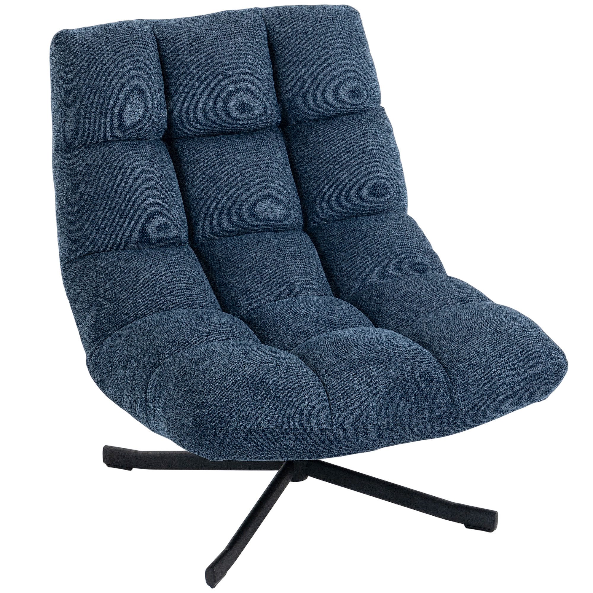 HOMCOM Relaxsessel drehbarer Loungesessel ohne Armlehne (Set, 1-St., 1), Ohne Armlehnen, breiter Sitz, drehbar, wasserabweisend
