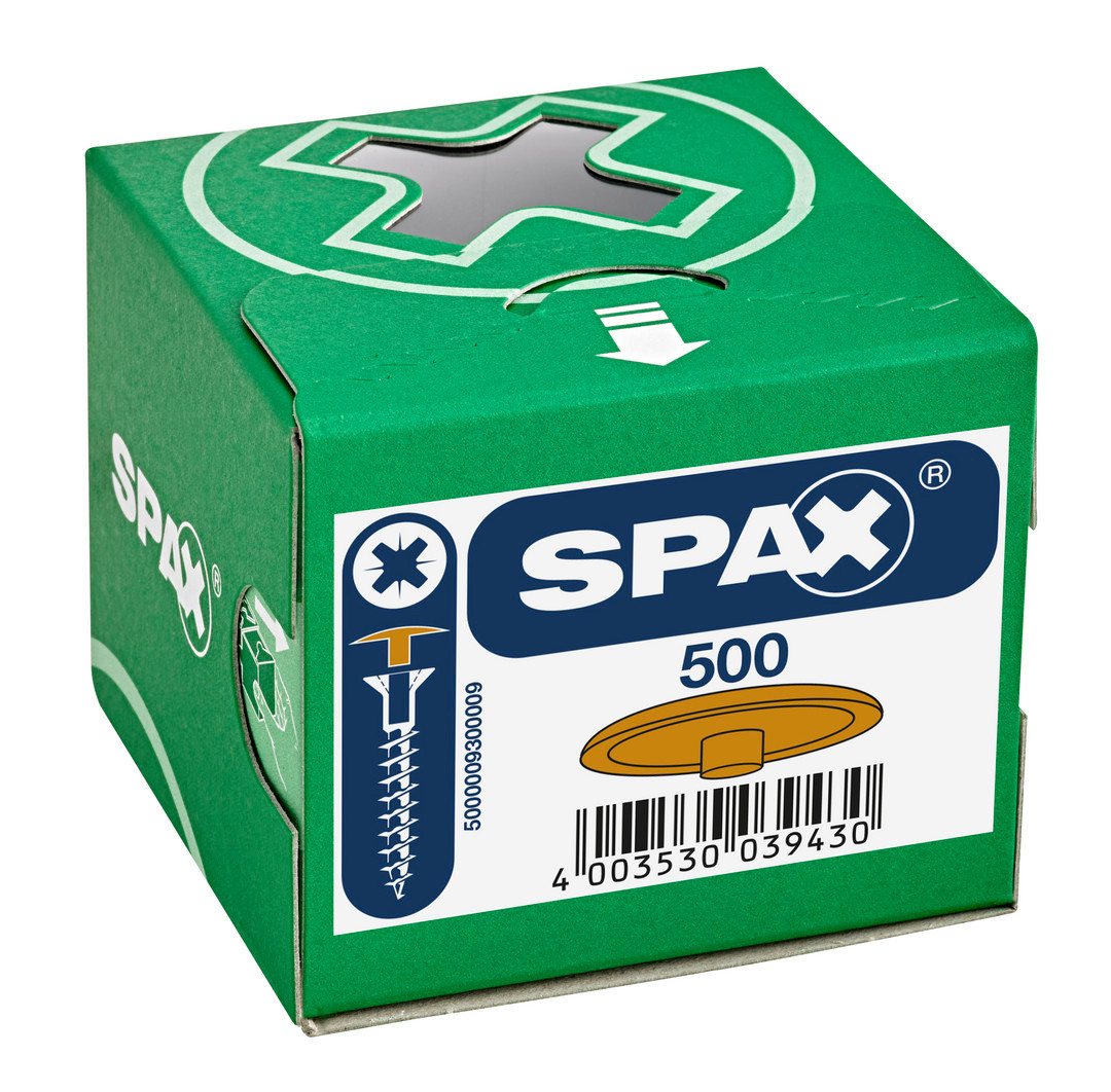 Thumbnail - SPAX Abdeckkappe SPAX-S Abdeckkappen mit Kopfbohrung Ocker (500St)