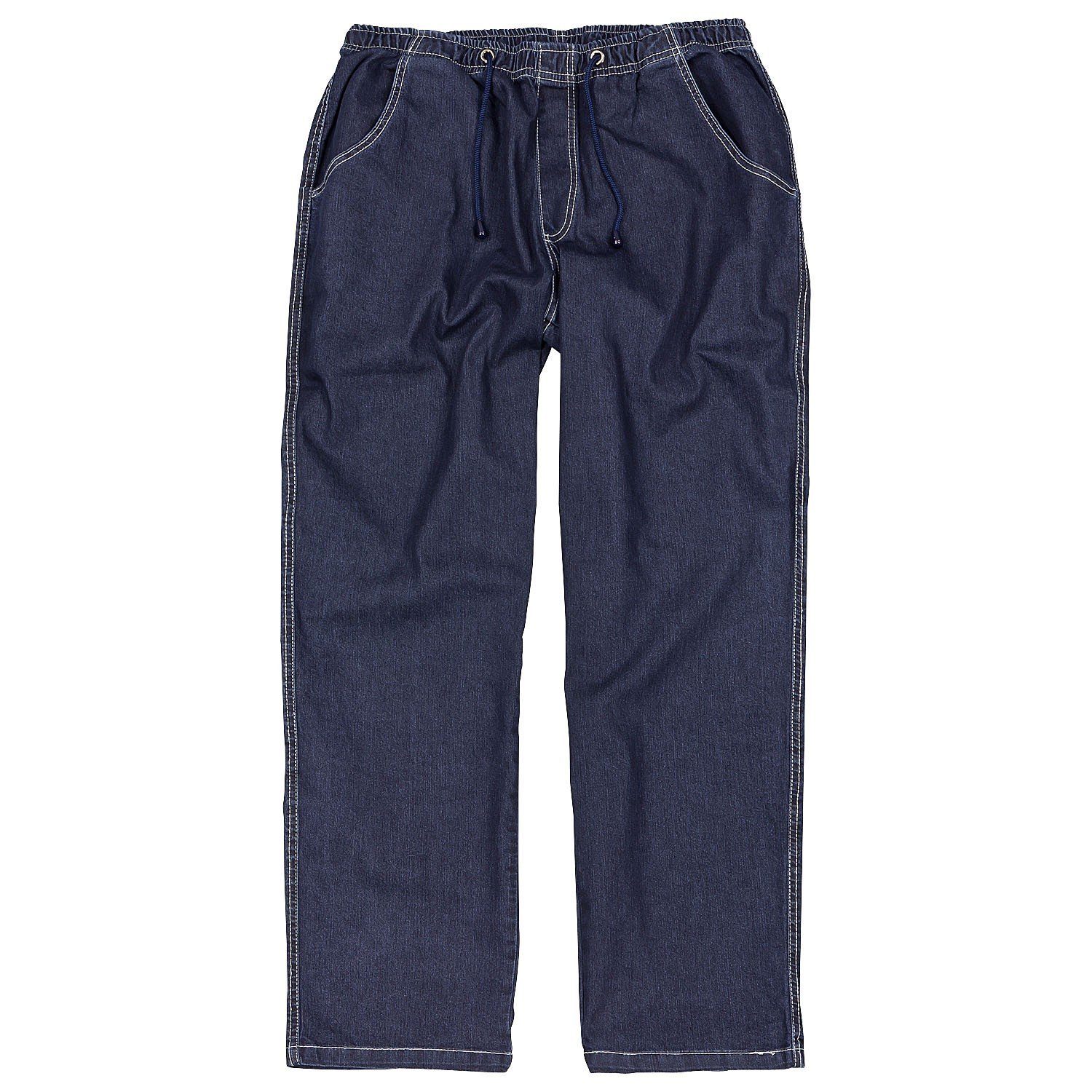 Jeans 12XL, in Gummibund bis Übergrößen mit Schlupfjeans blau ABRAXAS