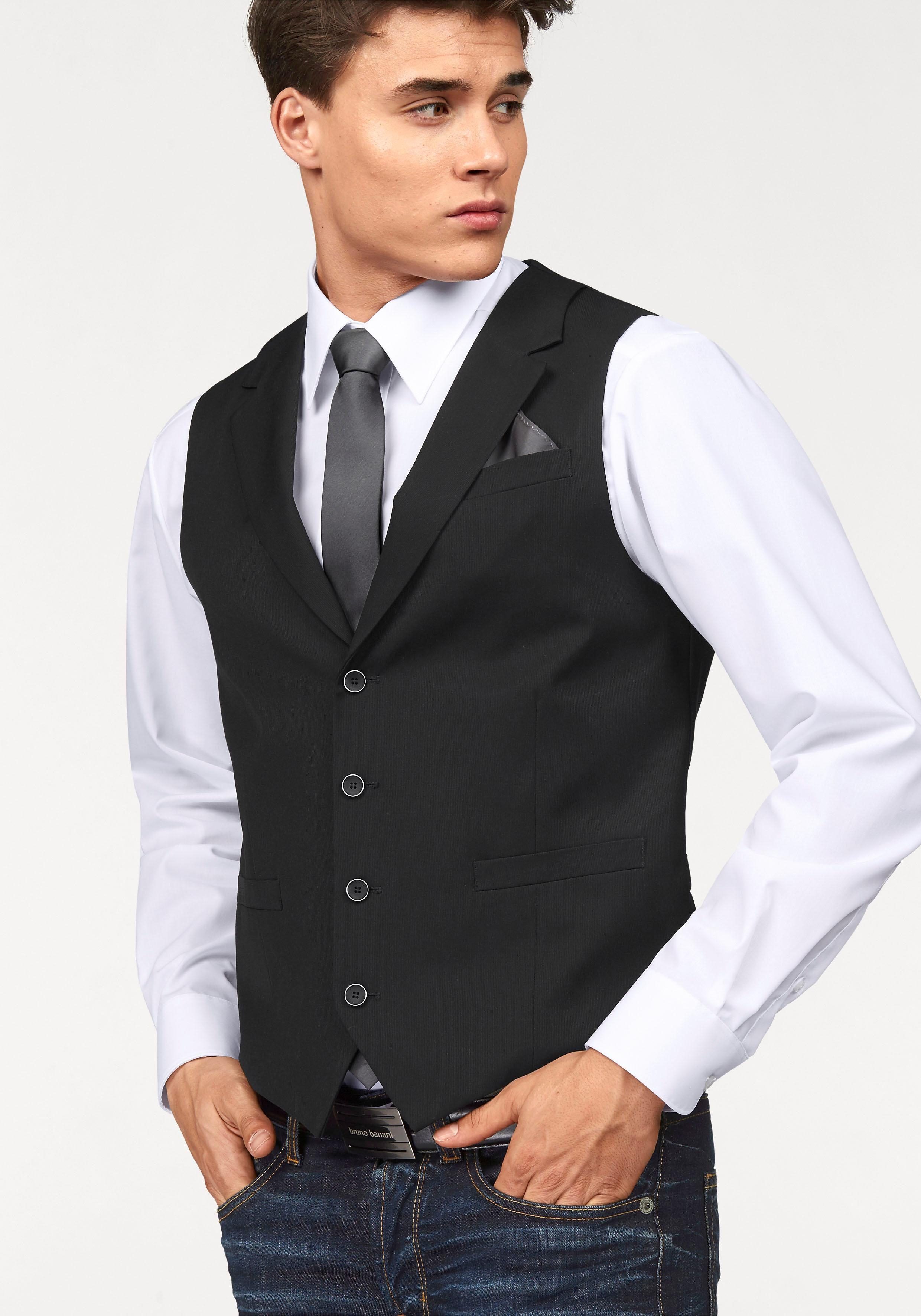 Bruno Banani Kurzweste mit feiner Struktur