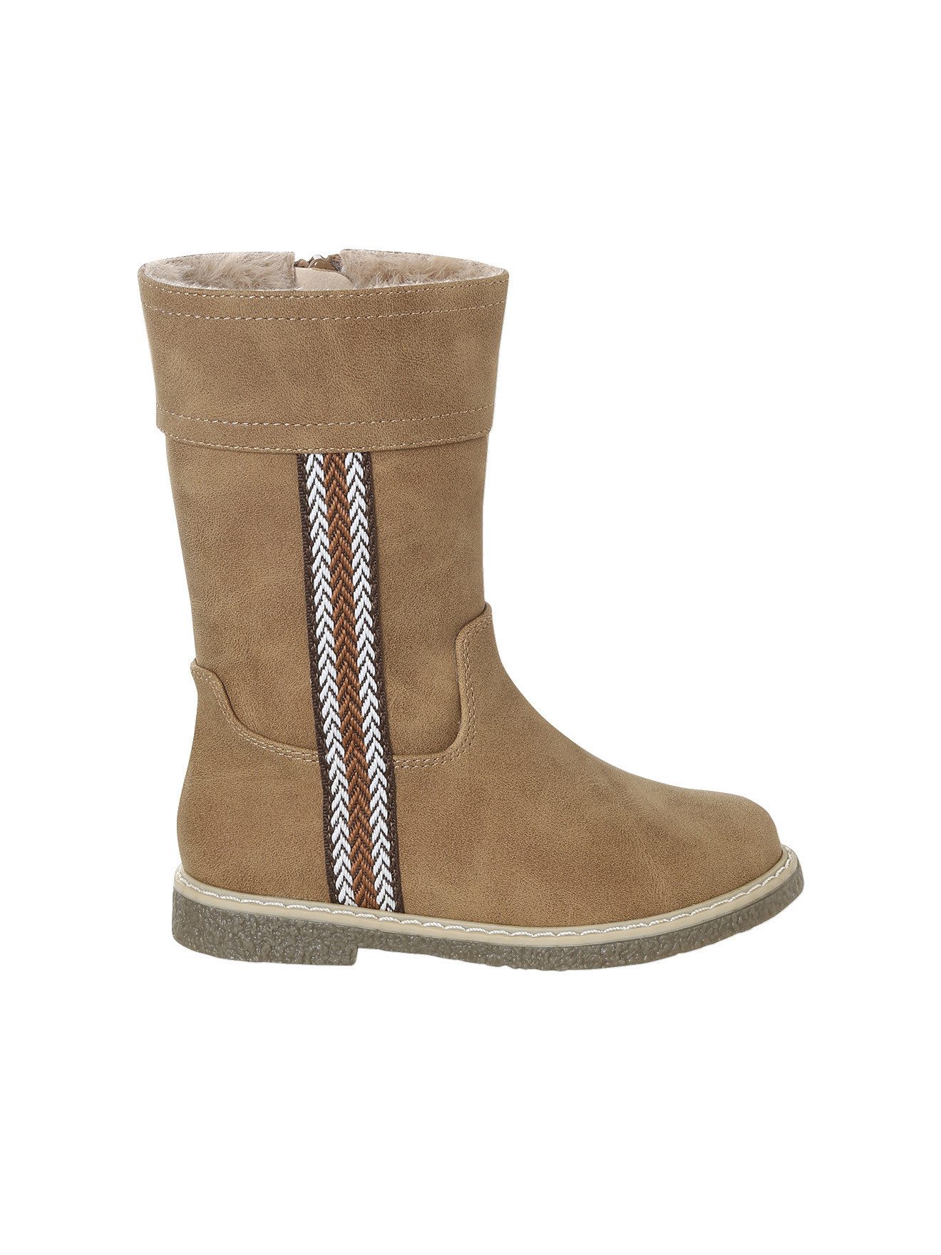 Gefütterte Stiefel mit Reißverschluss für Mädchen Schnürboots