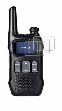 Savvies Schutzfolie für Radioddity PR-T1 PMR446, Displayschutzfolie, 6 Stück, Folie klar