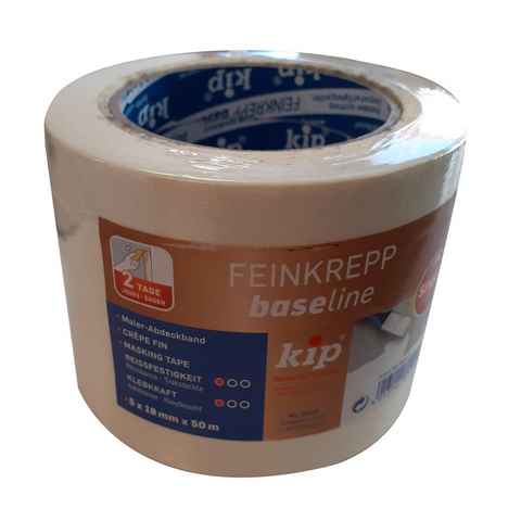 Kip® Klebeband 5x kip Malerband 50mx18mm Kreppband Malerkrepp Abklebeband Abdeckband