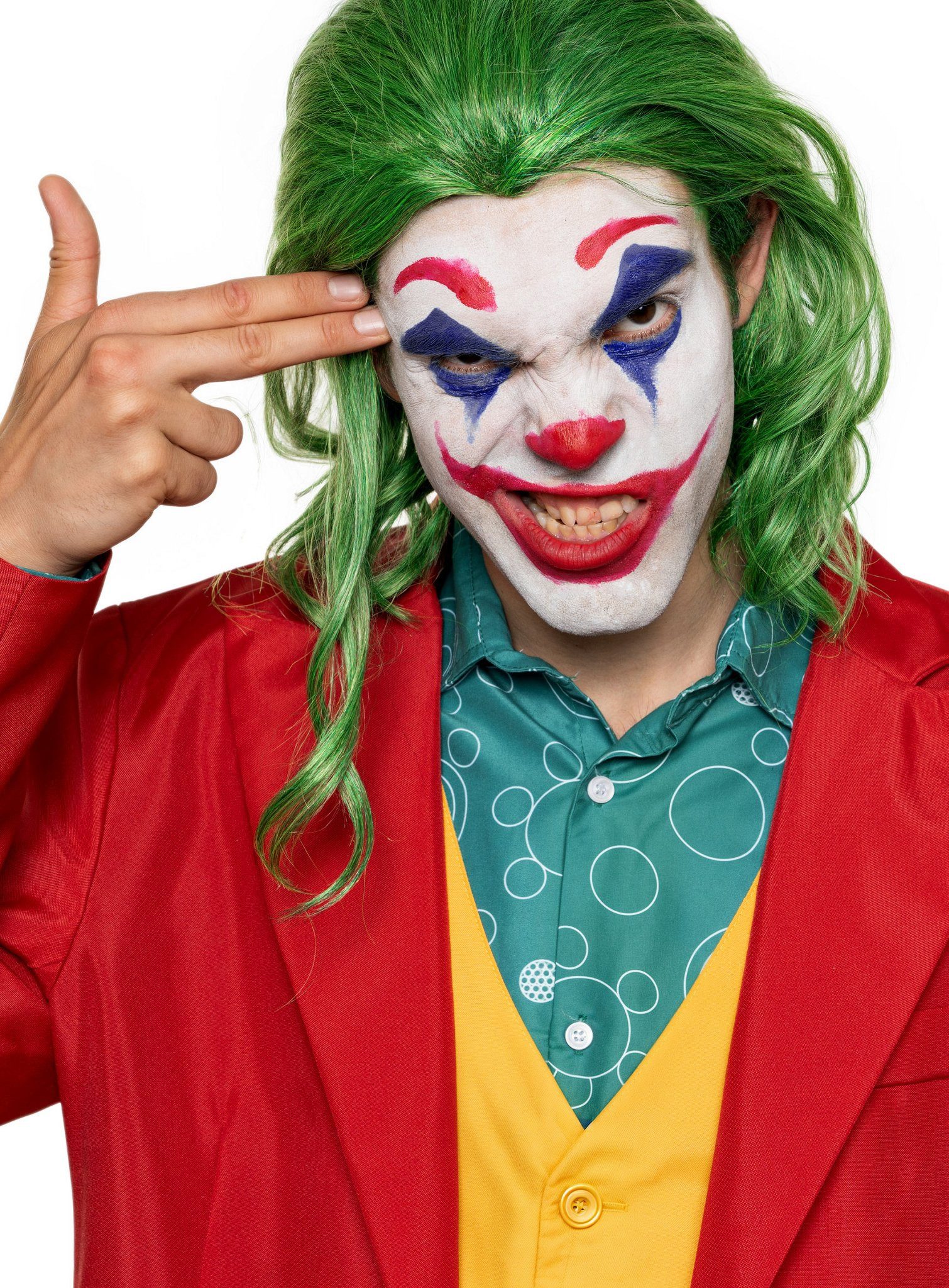 Maskworld Theaterschminke Make-up Set Joker 2019, Halloween Schminkset mit optimal aufeinander abgestimmten Komponenten