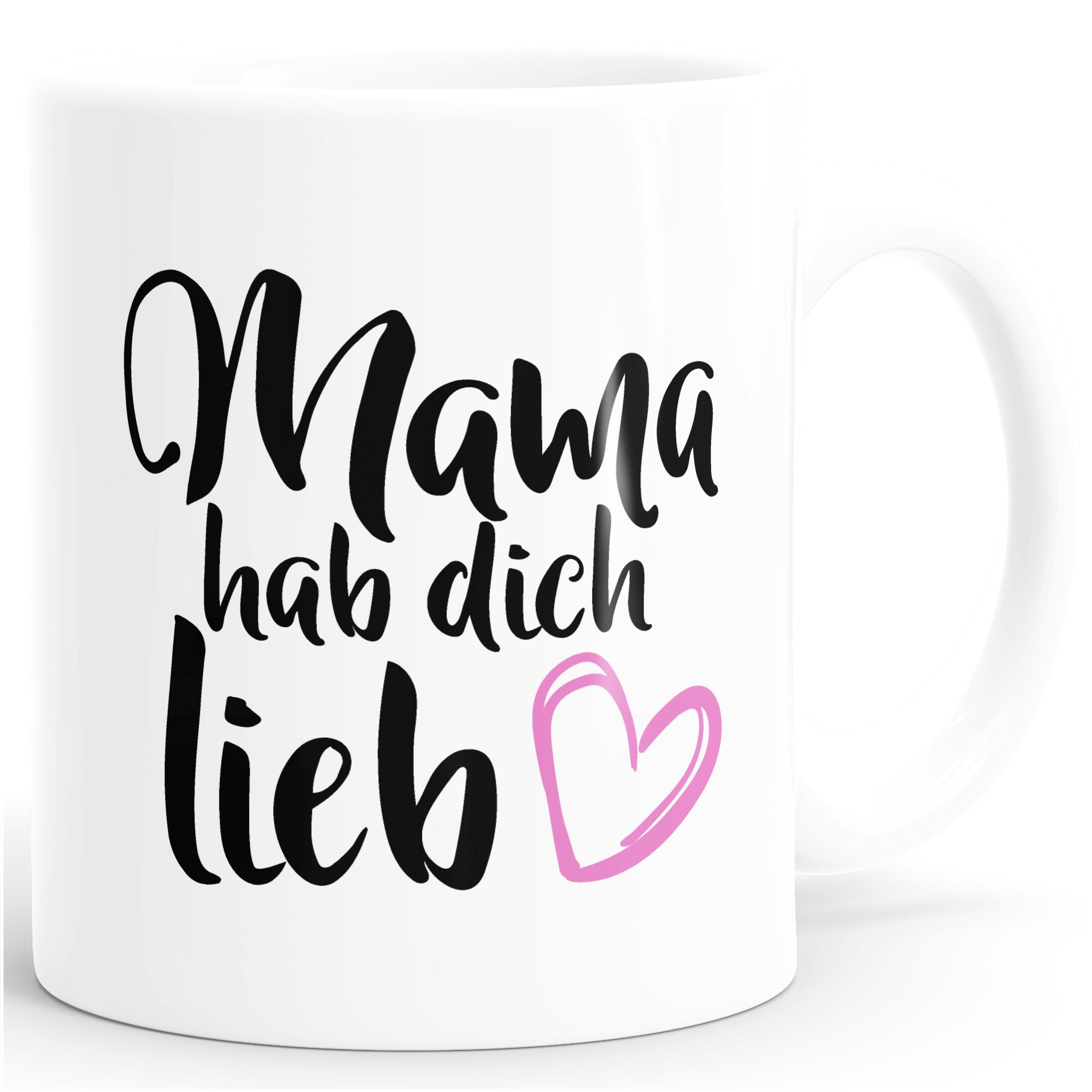 MoonWorks Tasse Kaffee-Tasse Mama hab dich lieb Muttertag Geschenk-Tasse MoonWorks®, Keramik