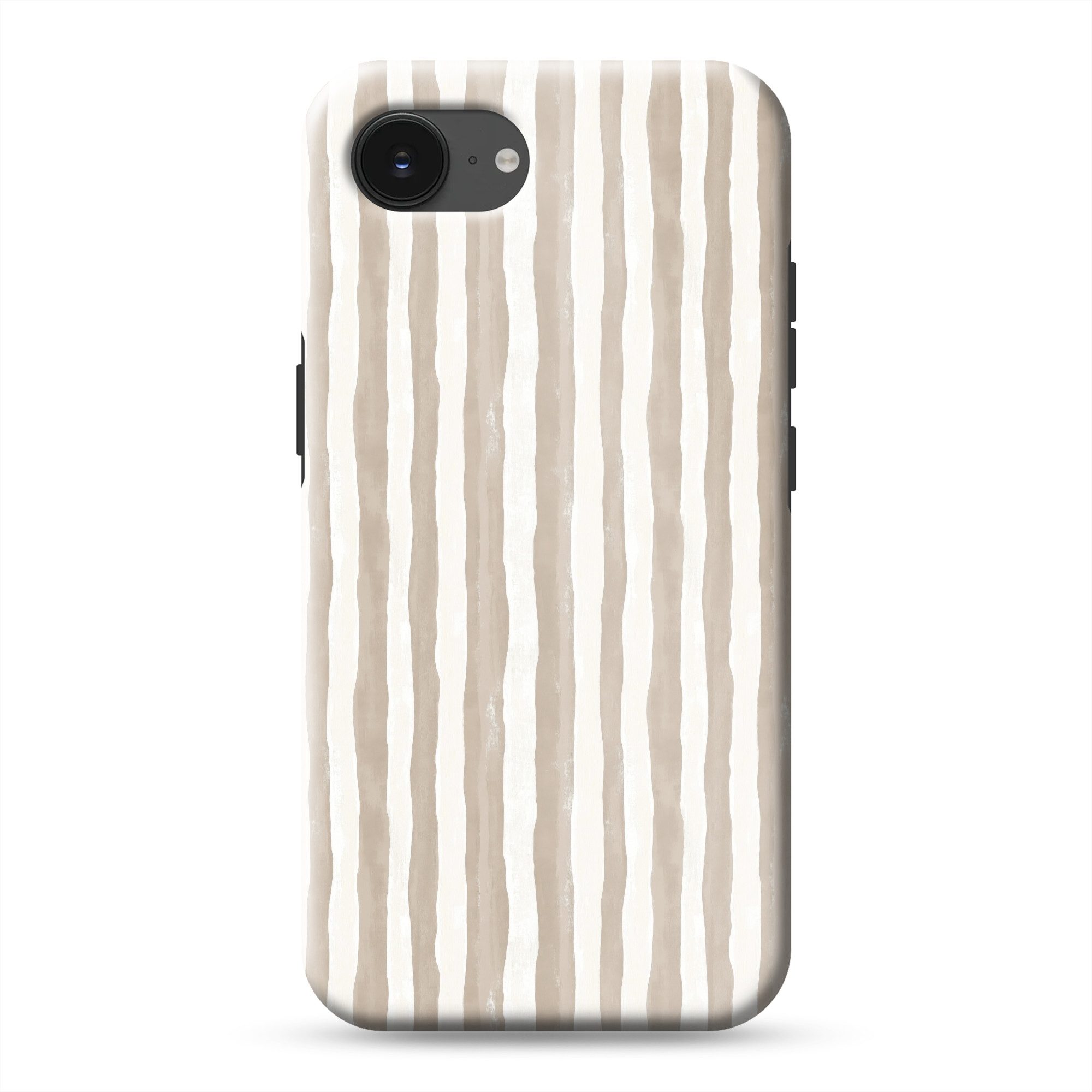 OnlyWow Handyhülle Magsafe für Apple iPhone 17e Minimalistisch - Streifen - Beige, Phone Case, Hardcase, Stoßfest, Schutzhülle