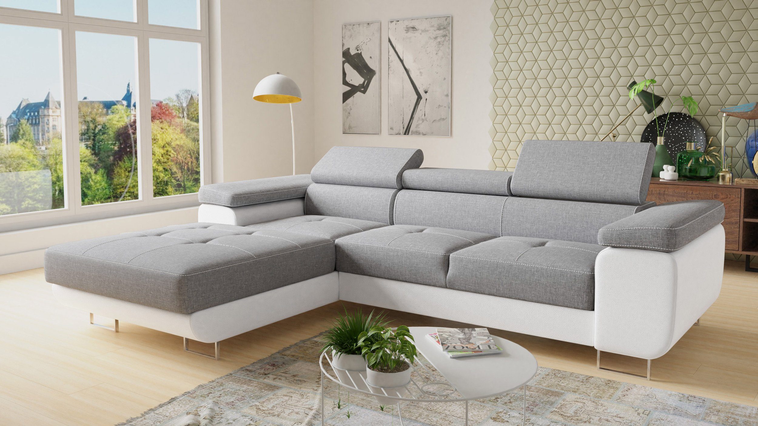 Sofnet Ecksofa Divo, mit Schlaffunktion und Bettkasten, Schlafsofa mit eins günstig online kaufen