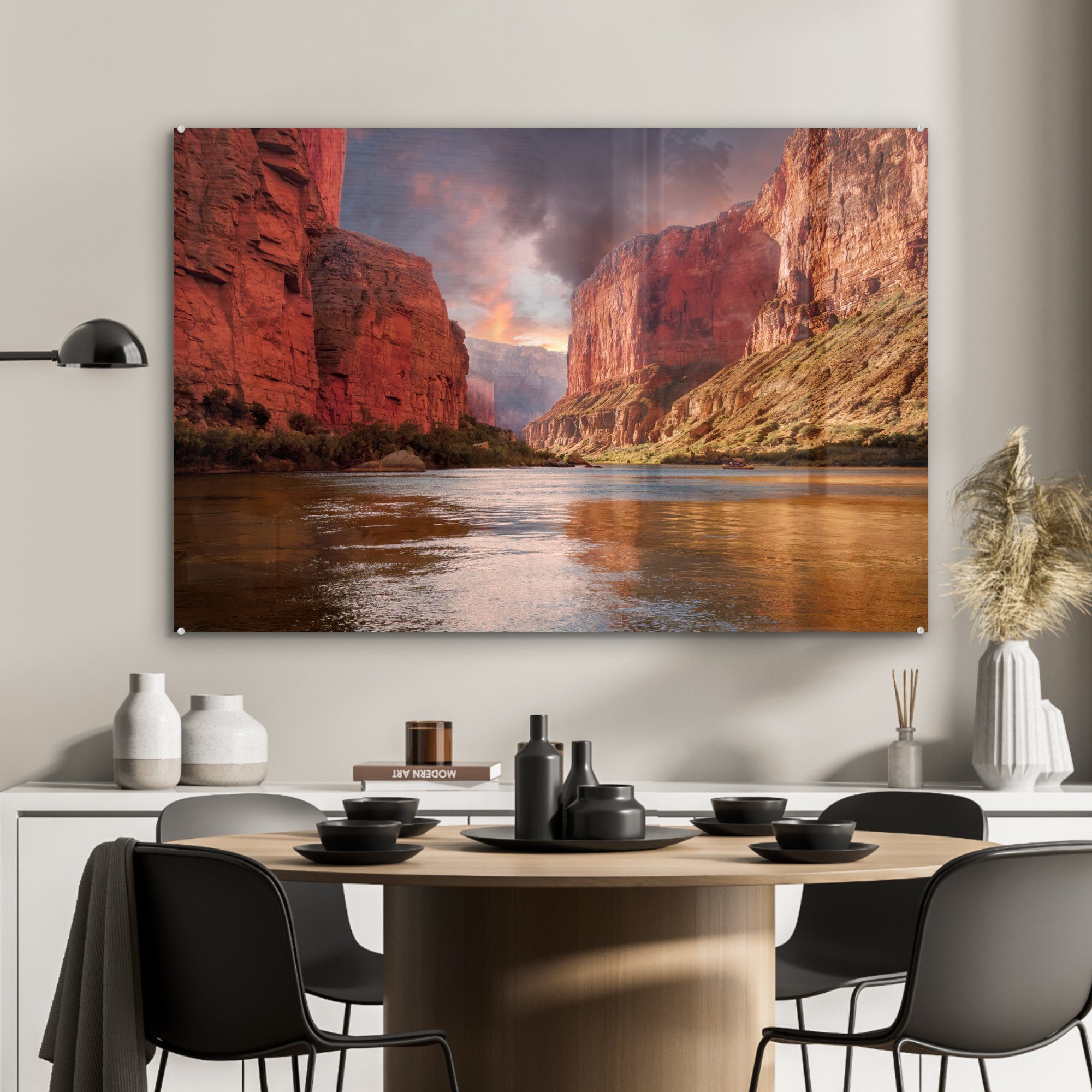 Fluss Grand MuchoWow Acrylglasbild (1 & - Landschaft, Canyon Schlafzimmer St), Colorado - Wohnzimmer Amerika - - Acrylglasbilder