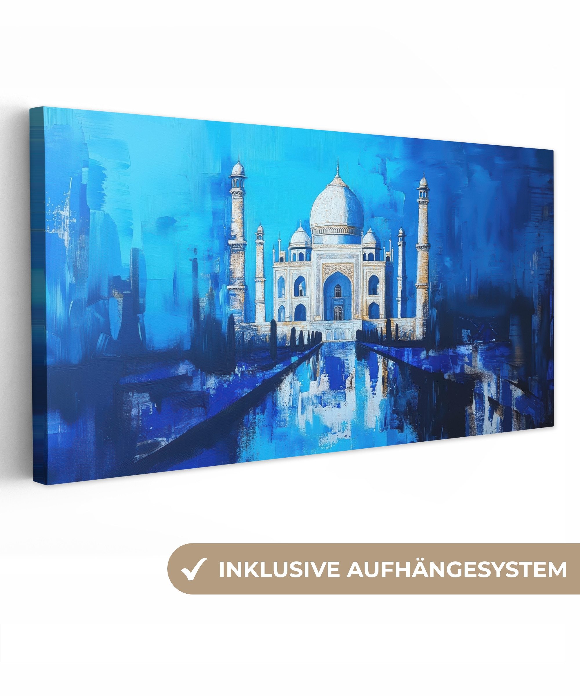 OneMillionCanvasses® Leinwandbild Panorama Taj Mahal - günstig online kaufen